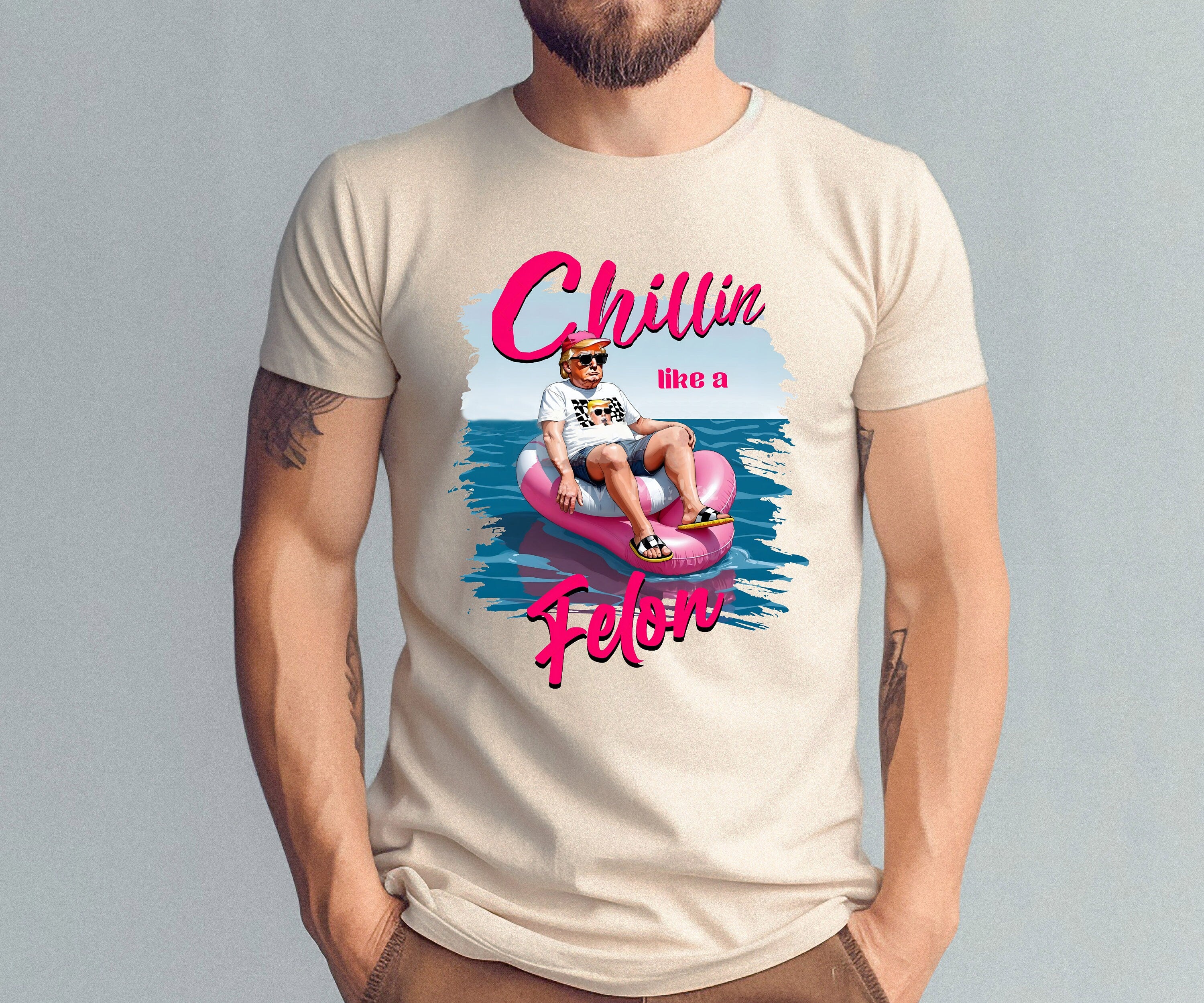 Chillin Like a Felon Trump Shirt, Trump Shirt, Funny Trump Shirt, Republican Tee, Trump 2024 Shirt, Patriotic Outfit, President Trump