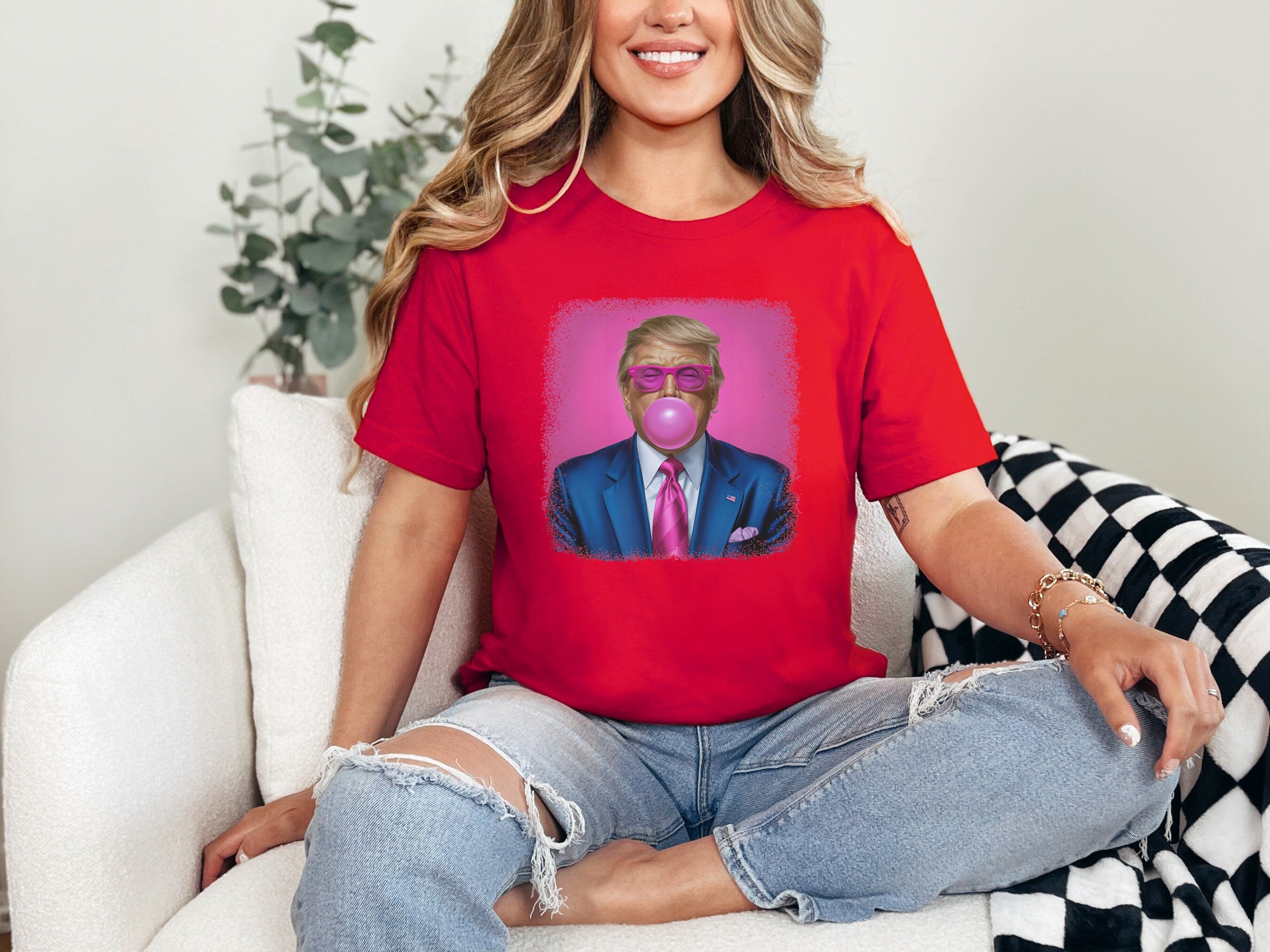Trump Gum Shirt, Trump Shirt, Funny Trump Shirt, Republican Tee, Trump 2024 Shirt, American Flag Shirt, Patriotic Outfit, President Trump
