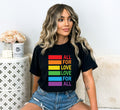 All for Love Shirt, Pride Month Tee for Political Activism, LGBTQ Apparel for Human Rights, Gay Pride T-shirt, Support Political Activism