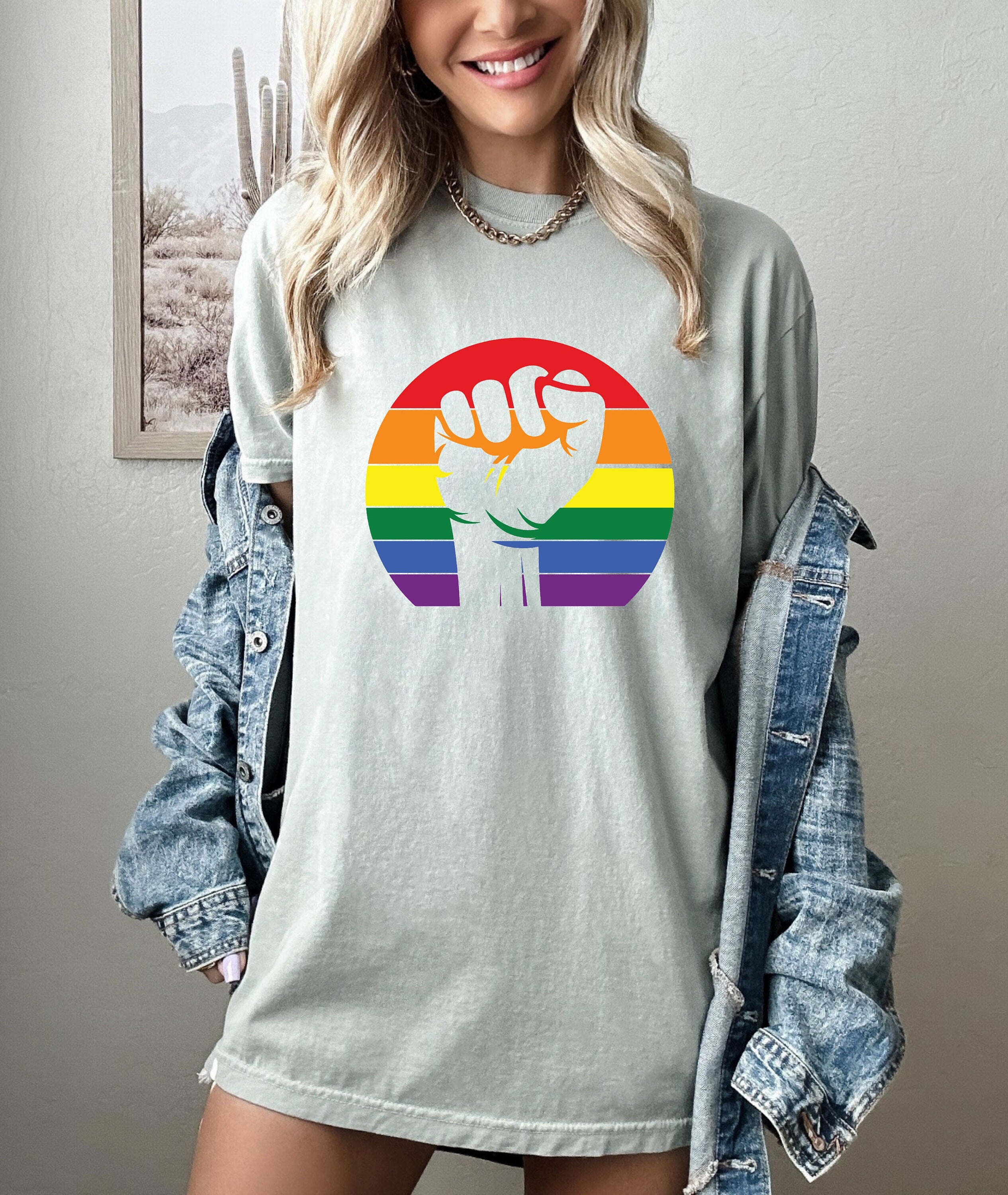LGBTQ Political Activism Shirt, Human Rights Apparel, Gay Pride Apparel, Trans T Shirt, LGBT Clothing Pride Shirt, Women Gay Clothing