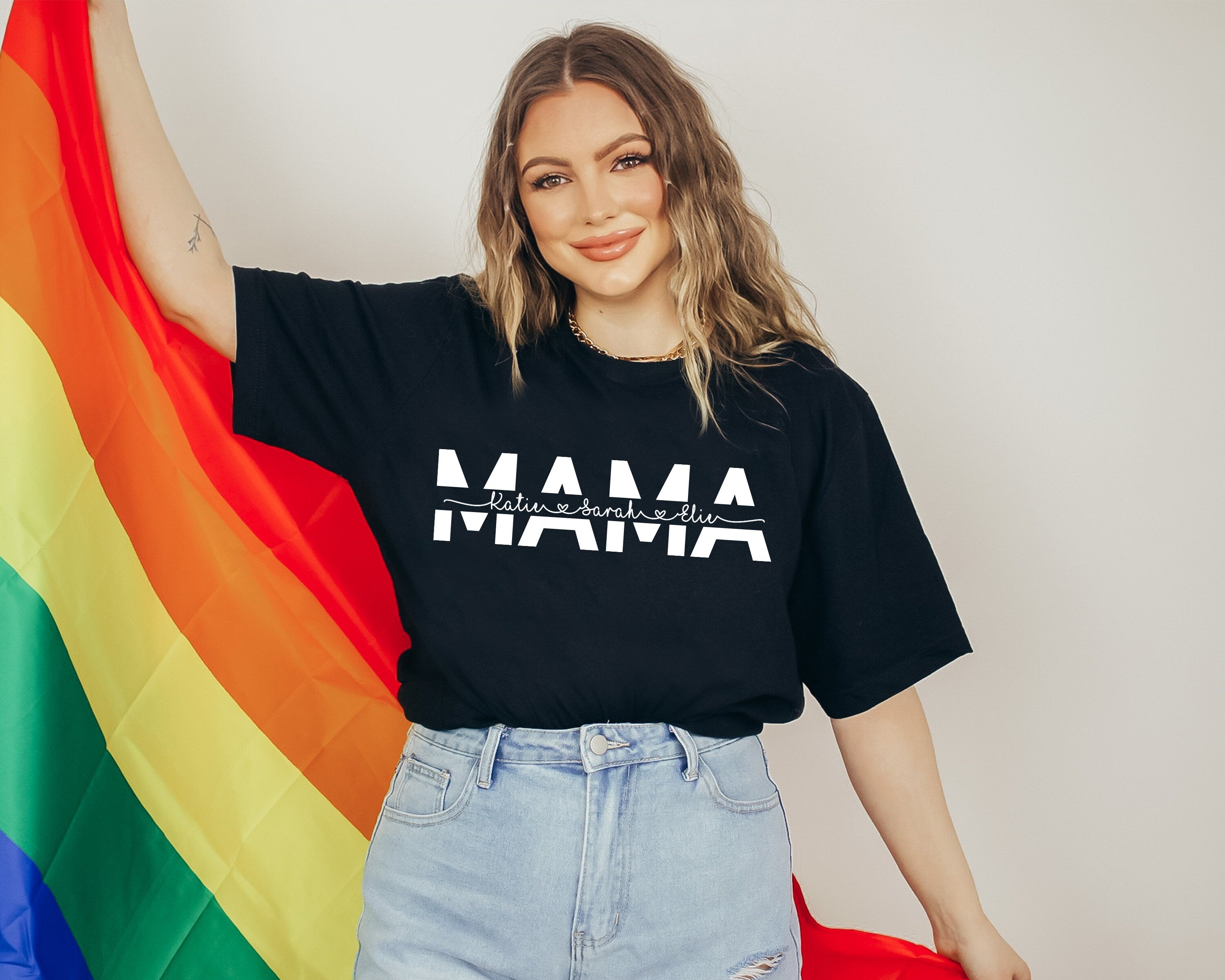 Mama and Kids Shirt, Mom Shirt, Mama Shirt, Mom gifts, Personalized Mom Shirt, Custom Kids Name Shirt, Mothers Day Shirt, Gift for her