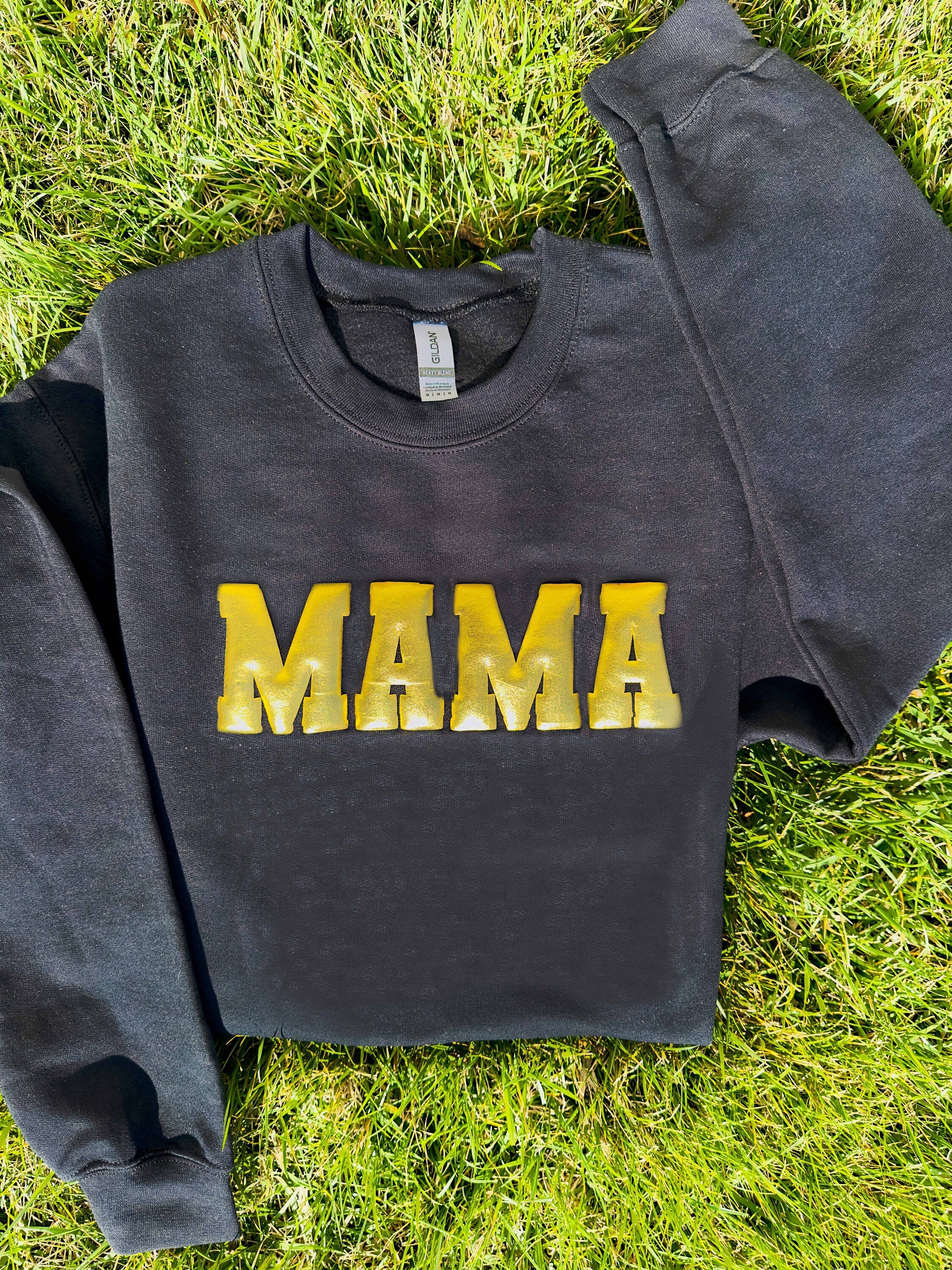 Embossed Mama Sweatshirt, Puff Print Mama Sweatshirt, Personalized Puff Sweatshirt, Mom Birthday Gift , Cute Mama Shirt, Mother's day gift