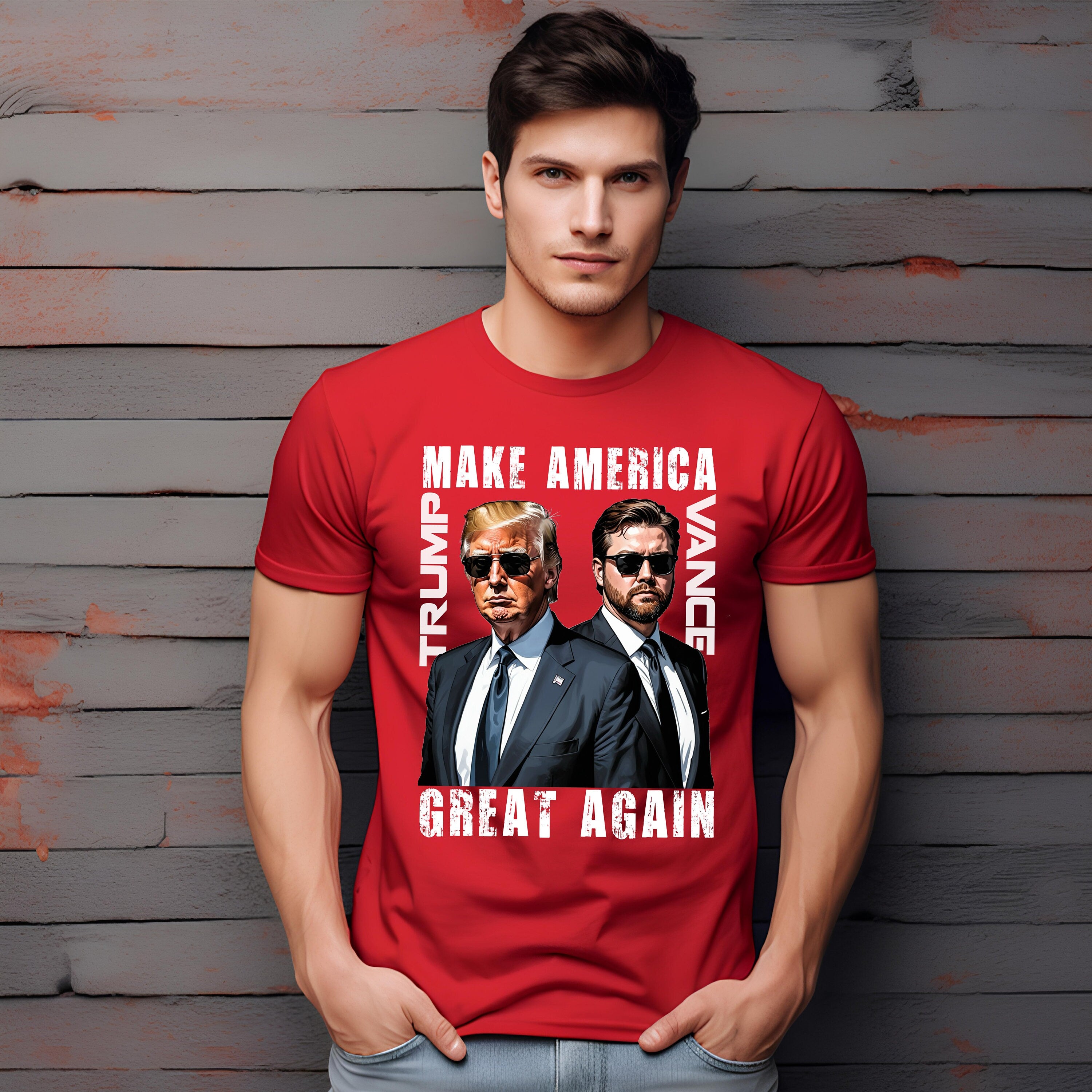 Make America Great Again Trump Vance 2024 Shirt, President Donald Trump and JD Vance Republican, Trump 2024 Shirt, Fight for Trump Shirt