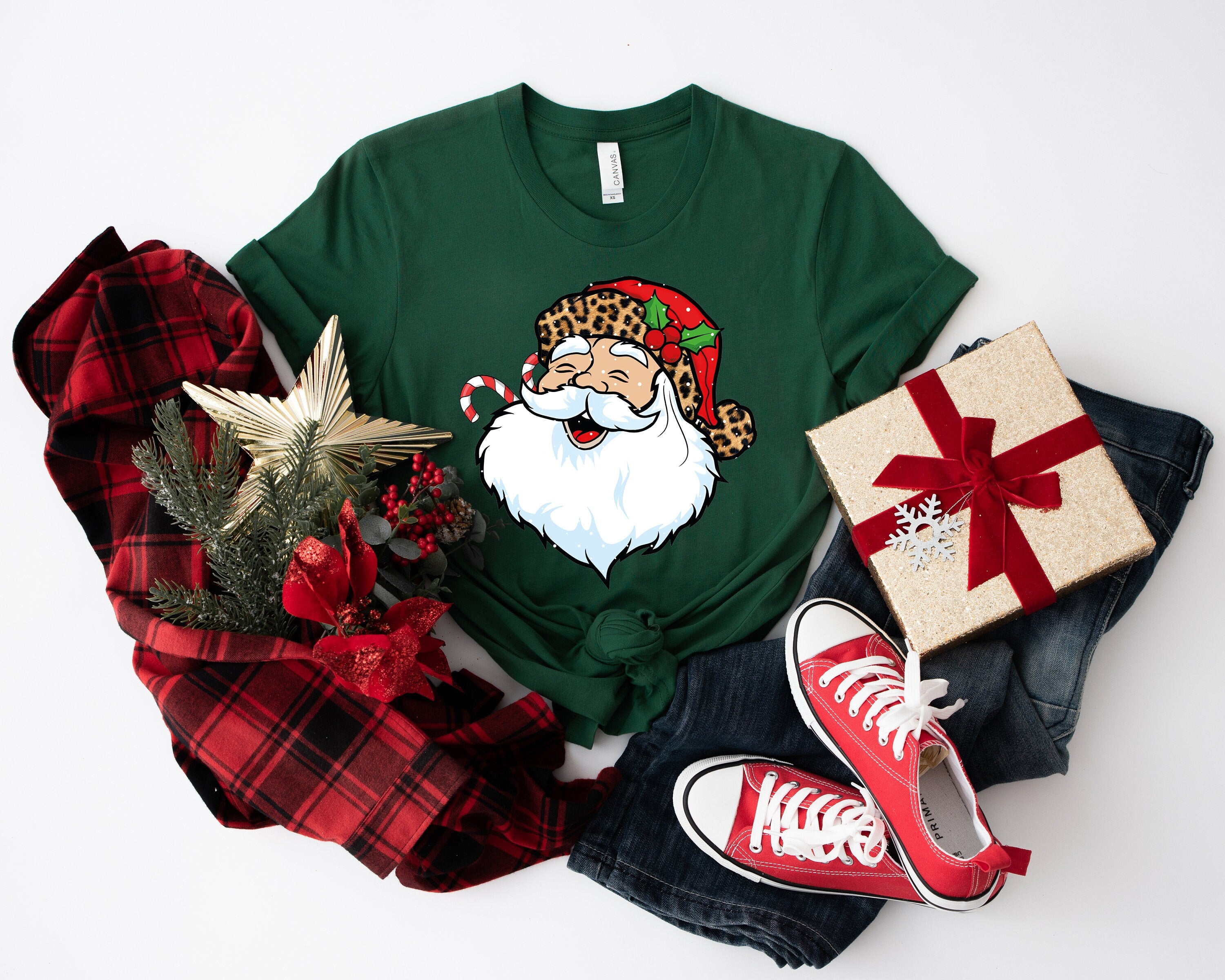 Dabbing Santa Claus Christmas Shirt, Christmas Light Shirt , Merry Xmas Shirt, Happy Christmas Santa Claus Shirt , Trendy Christmas Shirt
