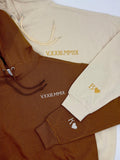 Custom Embroidered Roman Numeral Hoodie, Customized Date And Initial Outfit On Sleeve, Custom Hoodie, Anniversary Gift, Valentine Hoodie