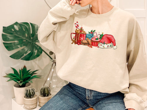 Christmas Coffee Lover Crewneck Sweatshirt