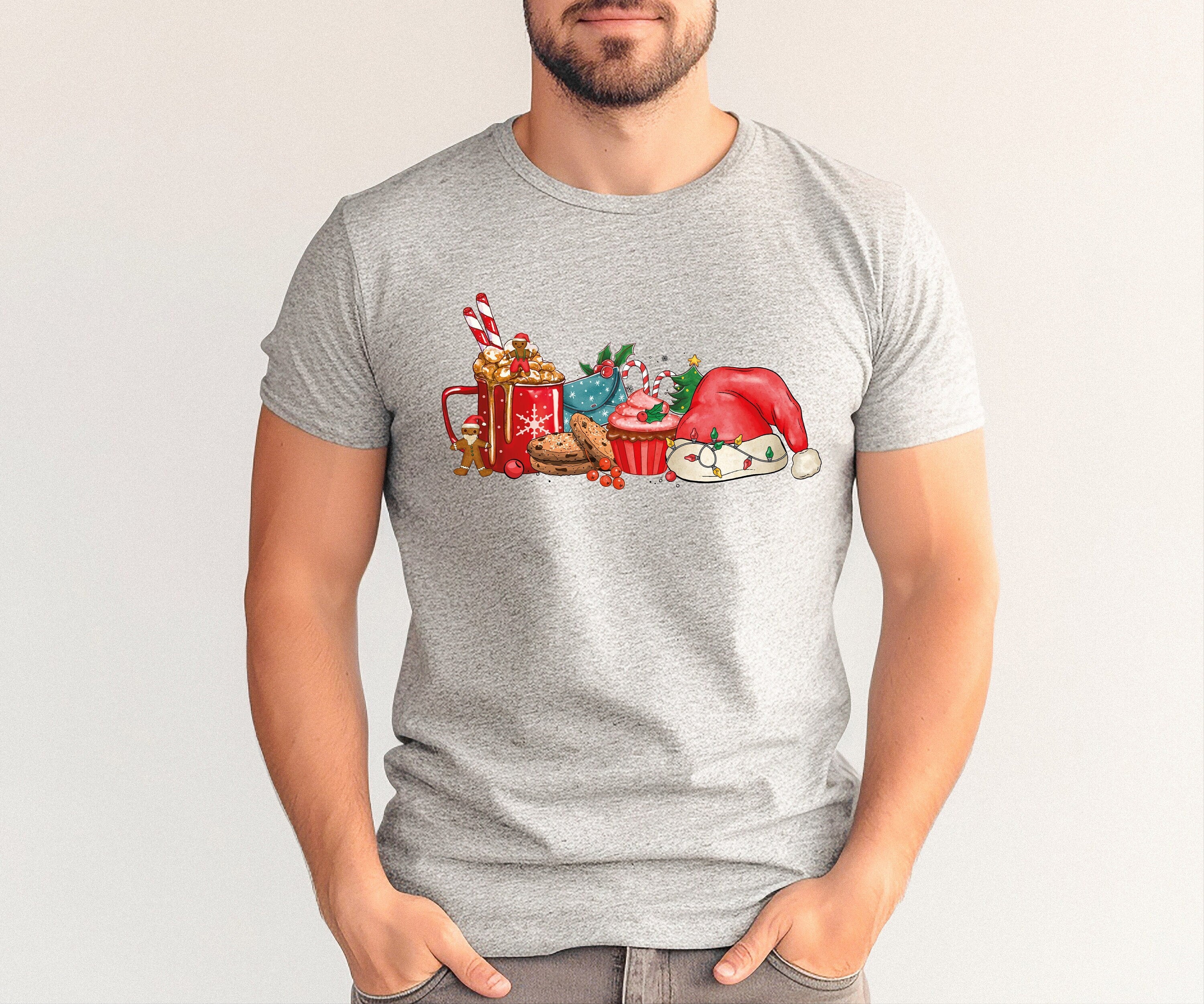 Bella Canvas Christmas Coffee , Christmas Coffee Shirt, Women Holiday Shirt, Xmas Tee, Coffee Lover Gift, Latte Drink Crewneck,Women t-shirt