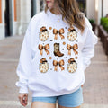 Western Halloween Crewneck, Cowgirl Halloween, Cowboy Country Graphic, Coquette Cowgirl Sweatshirt, Ghost Sweatshirt, Boot Lover Sweatshirt