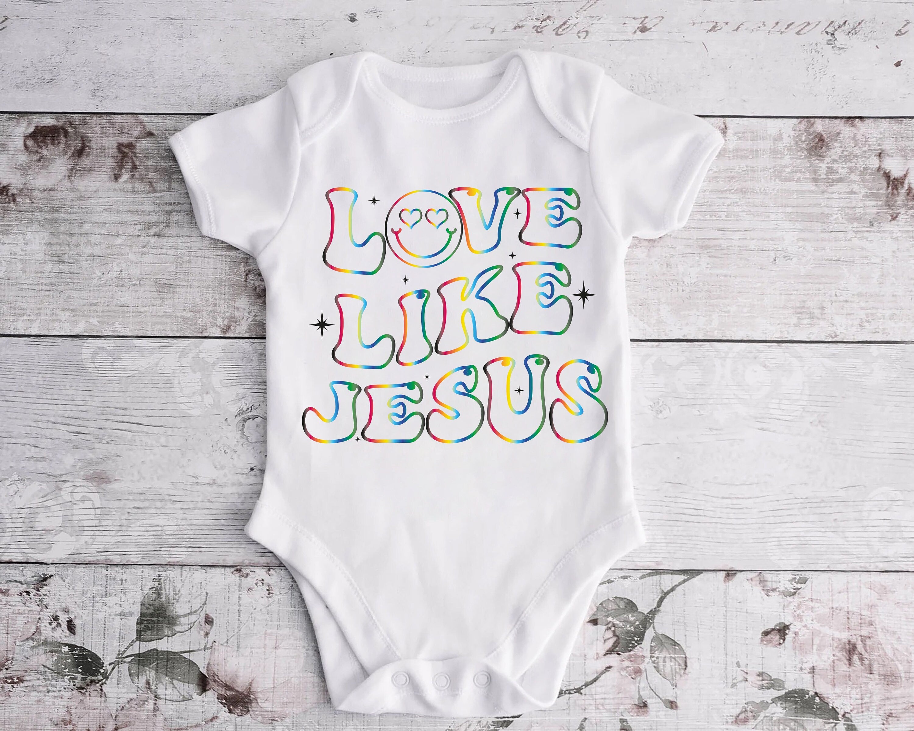 Love Like Jesus Shirt, Jesus Loves You Tees, Inspirational T-Shirt for Christians,  Aesthetic Bible Verse Shirt, Cute Youth Jesus Shirt