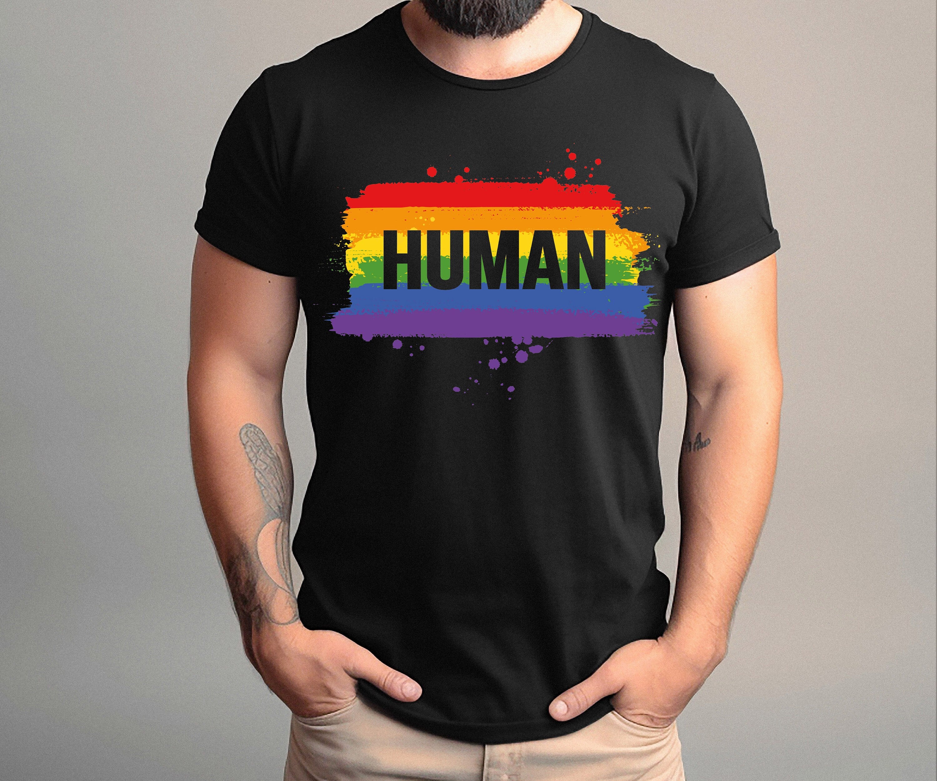 Human Shirt, LGBTQ Shirt, Pride Month Shirt, Gay Pride T-shirt, Love Is Love Shirt, Human Rights T Shirt, Political Activism Shirt,