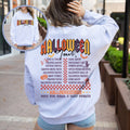 Halloween Tour Sweatshirt, Trick and Treat Sweater, Halloween Where Being Normal is Vastly Sweatshirt,  Spooky Halloween , Halloween Gifts