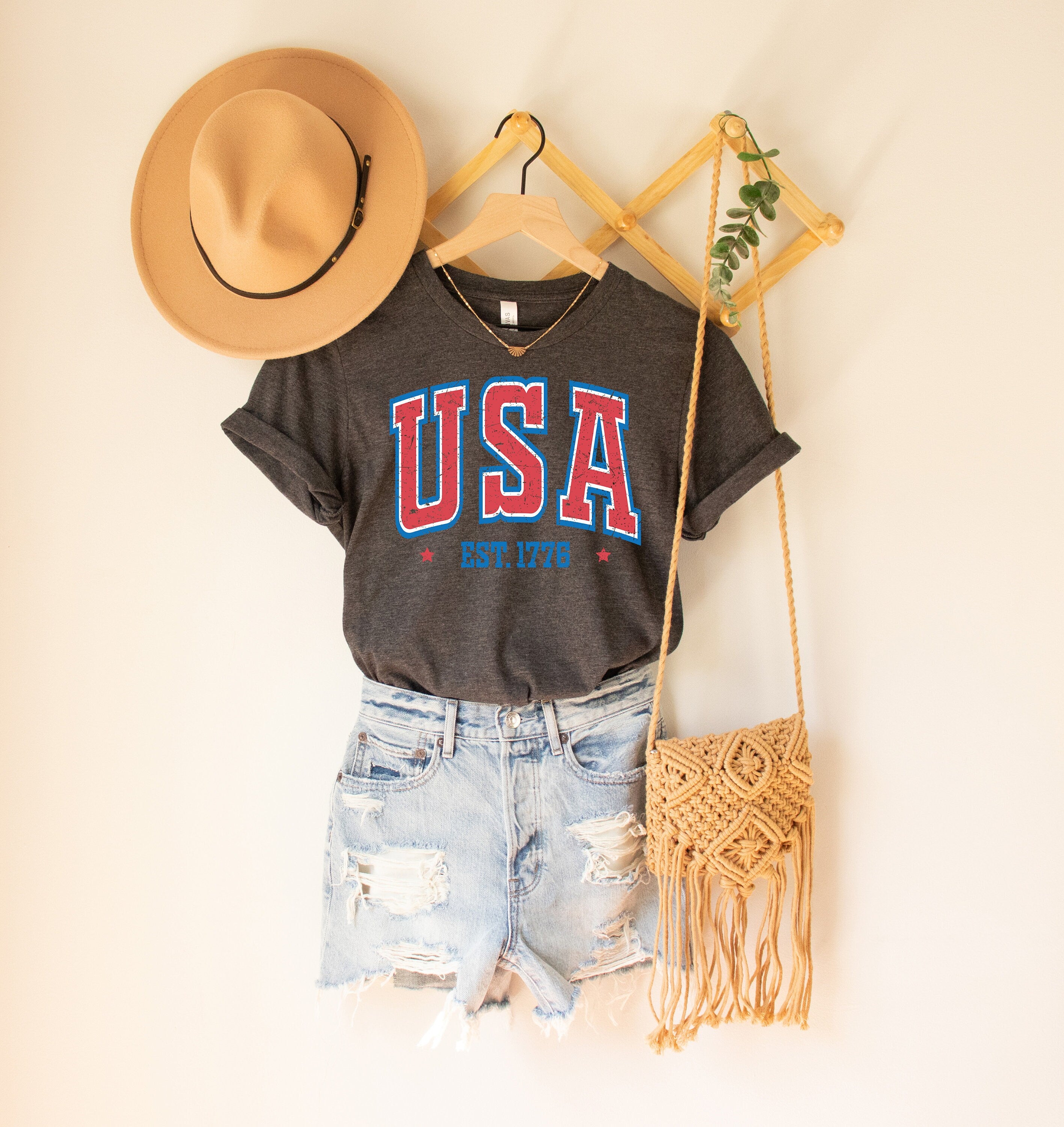 Retro Usa 1776 Shirt, 1776 USA Shirt, USA Shirt, Usa Est. 1776 Shirt, USA Distressed 1776 Shirt,  4th of July Shirt