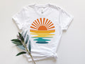 Retro Sunset Rays Wavy Shirt ,Sunset shirt, Retro Sunshine Shirt, Sun Rays Tee, Beachy Vibes Tee, Retro Summer Time , Sun Shirt