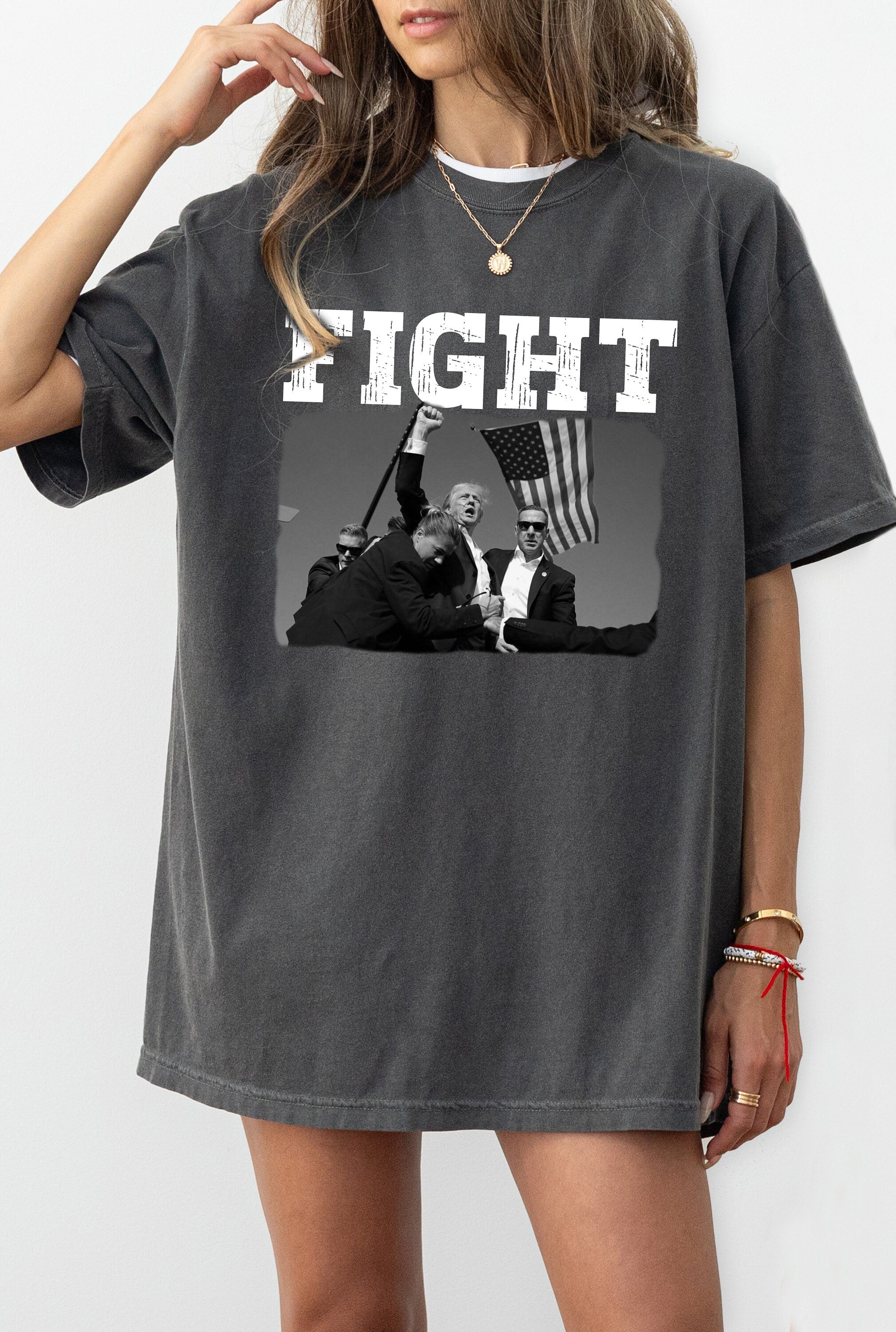 Fight Trump Shirt, Donald Trump Shooting Tee, Donald Trump Shirt, Trump for President 2024, Trump T-Shirt, MAGA Shirt, Republican T-shirt