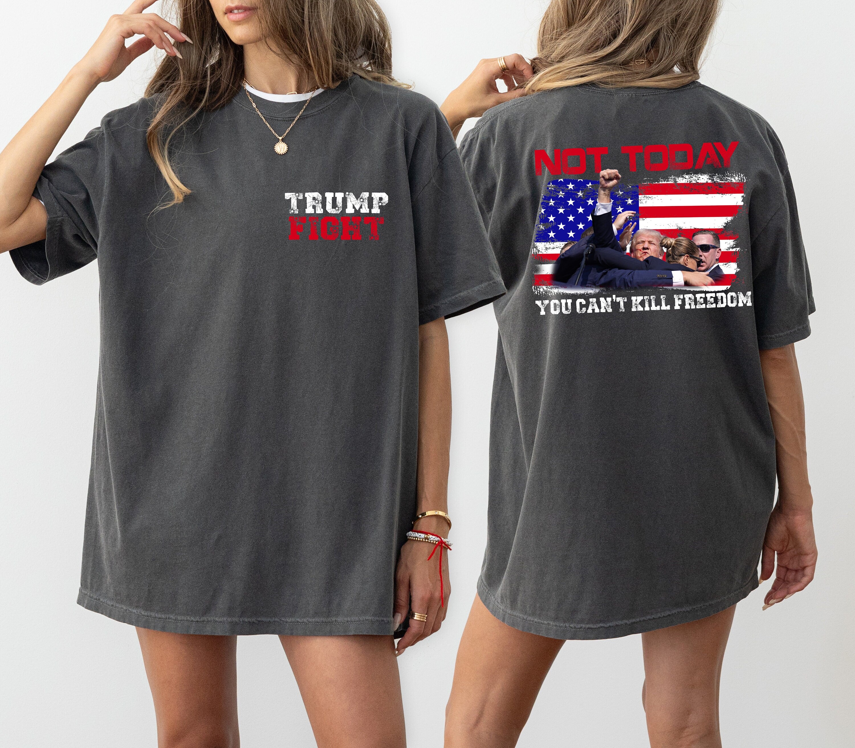 Not Today Trump Shirt, You Can't Kill Freedom Shirt, Bulletproof Trump 2024, Trump Shirt, MAGA Shirt, Republican Shirt, American Flag Shirt
