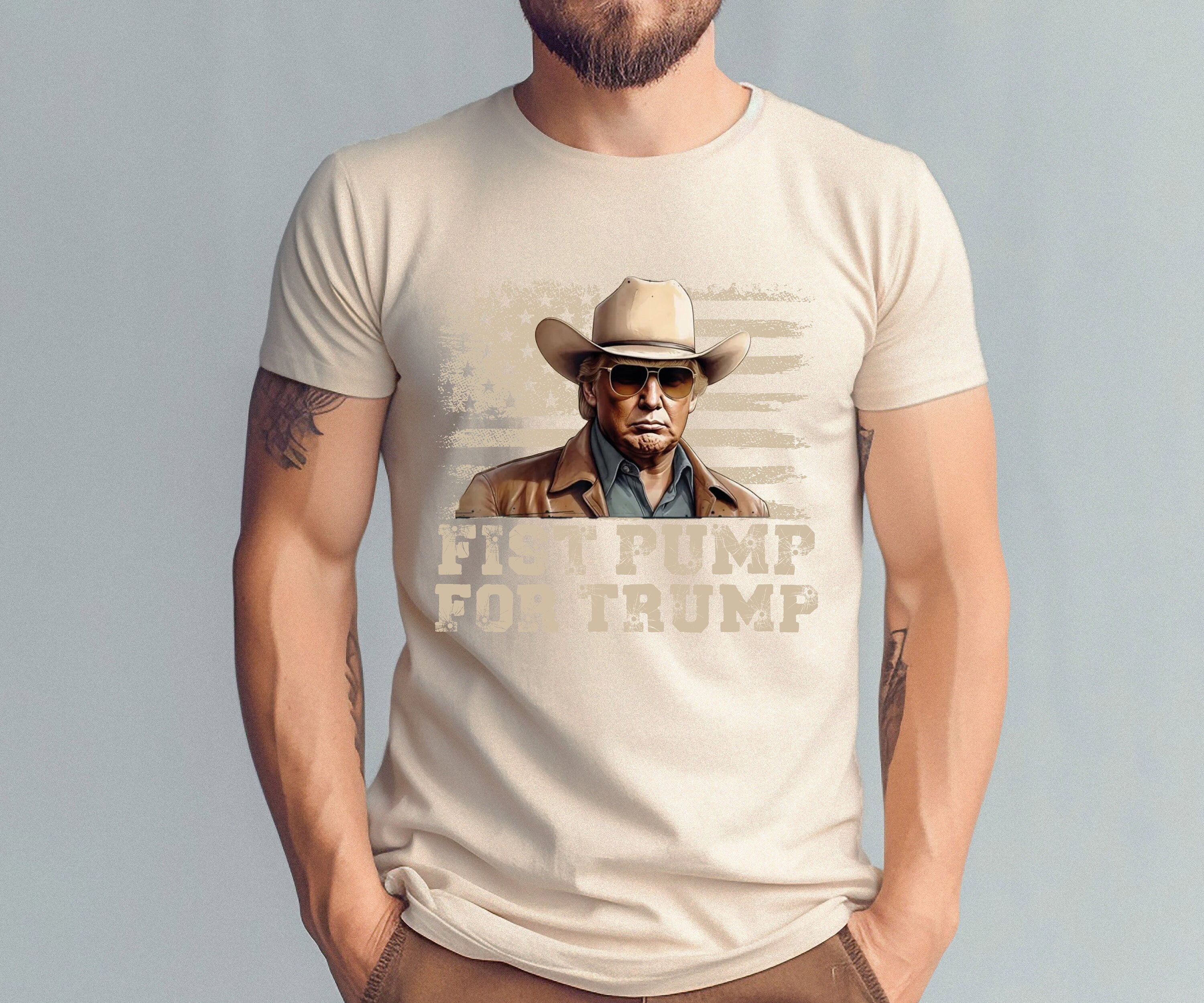 Fist pump for Trump, Trump Shot Shirt, Fight for Trump Shirt, Donald Trump Shooting Tee, Republican Tee, President Trump, Trump 2024 Shirt