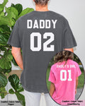 Daddy & Daddy’s Girl Matching Shirts with Custom Number, Dad Girl Fancy Dress, Father's Day Gift, Matching Family Shirt, Gift For Daddy