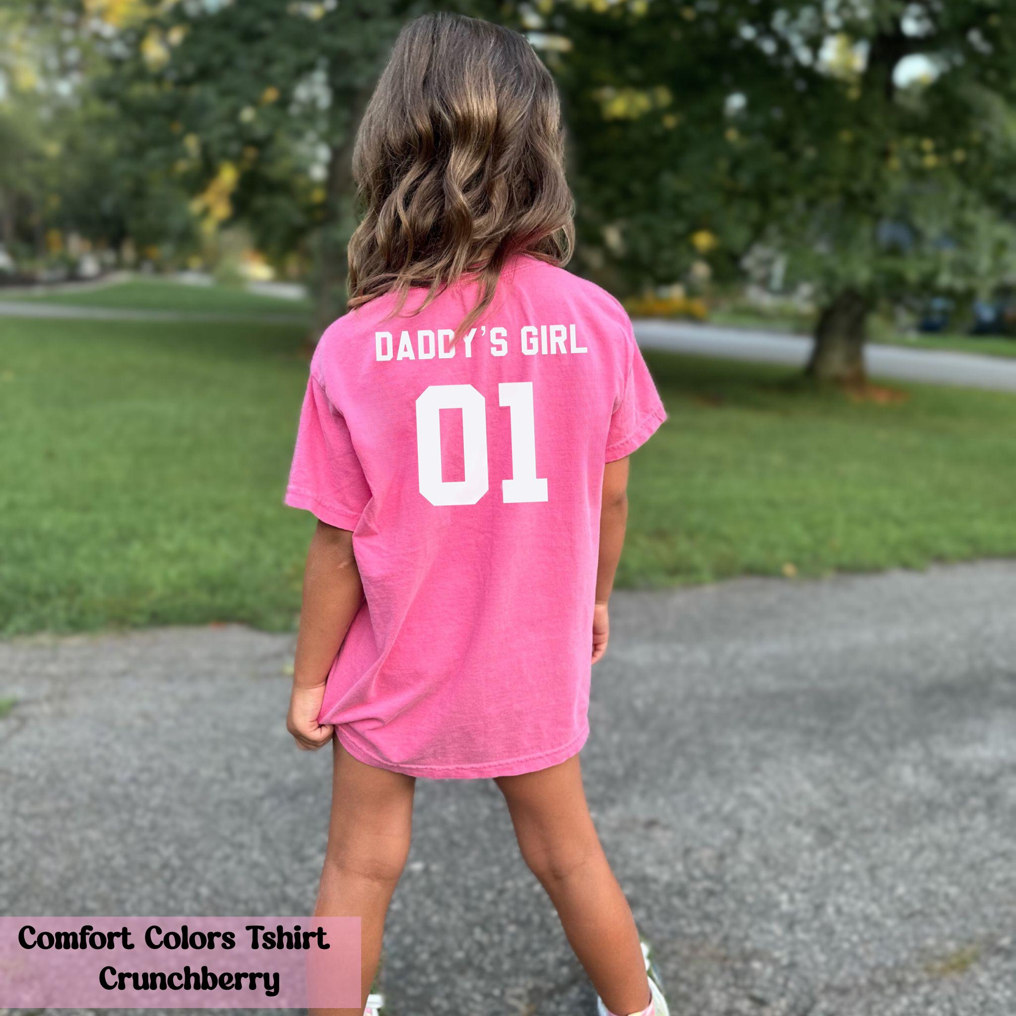 Daddy & Daddy’s Girl Matching Shirts with Custom Number, Dad Girl Fancy Dress, Father's Day Gift, Matching Family Shirt, Gift For Daddy