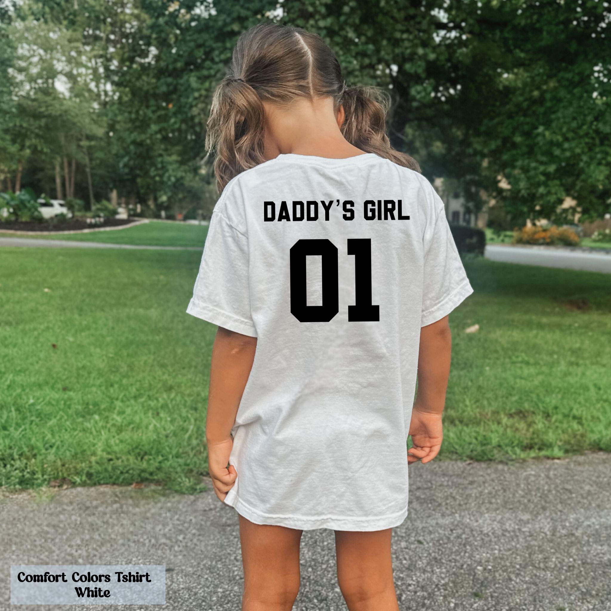 Daddy & Daddy’s Girl Matching Shirts with Custom Number, Dad Girl Fancy Dress, Father's Day Gift, Matching Family Shirt, Gift For Daddy