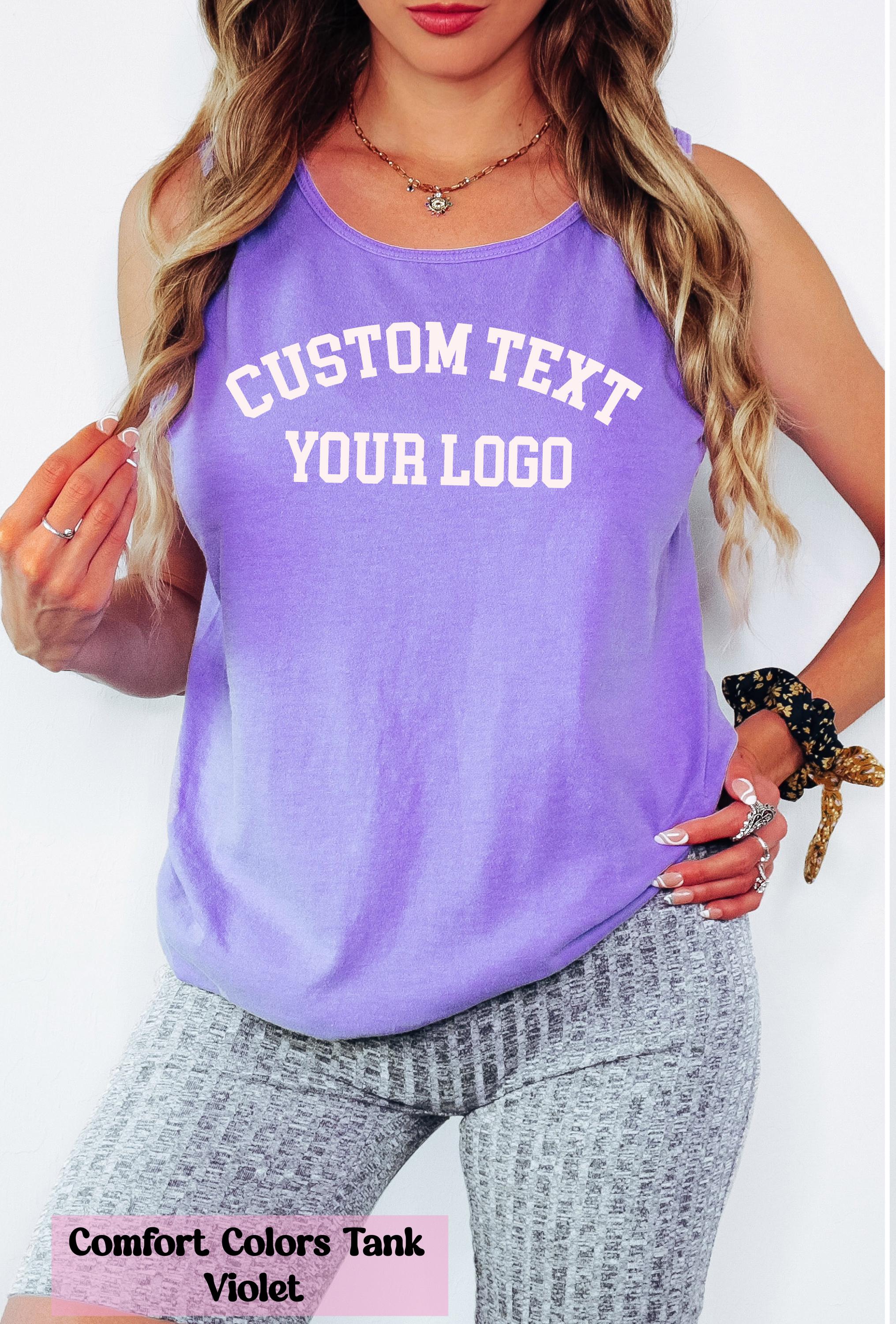 Comfort Colors® Custom Text Shirt, Your Logo Shirt, Personalized Text Tshirt, Your Photo Shirt, Matching Shirts, Business Logo Shirt Gift
