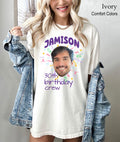Custom Birthday Photo Name Shirt, Matching Birthday Party Group Shirt, Custom Face Birthday Shirt, Personalized Photo Birthday Party Tee