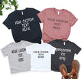Personalized T-shirt, Custom Text T-Shirts, Custom Made Shirt, Custom Group Shirt, Family Matching Custom Text, Customize Your Own Shirt