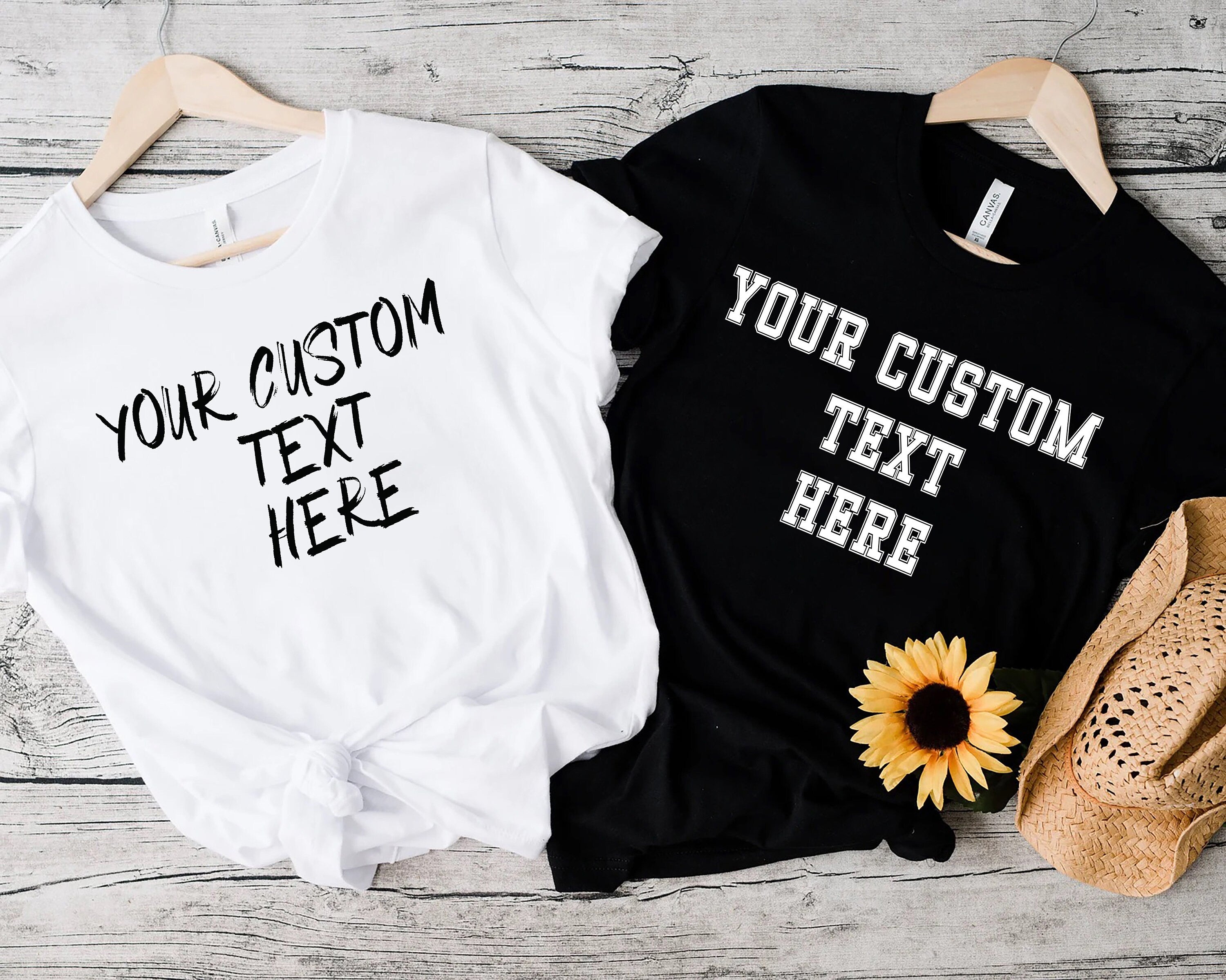 Personalized T-shirt, Custom Text T-Shirts, Custom Made Shirt, Custom Group Shirt, Family Matching Custom Text, Customize Your Own Shirt