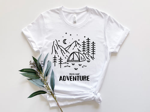 Adventure Camp Shirt, Camp Gifts, Travel T-shirt, Camp Shirt, Camp Crew Shirt, Trendy Camp Shirt, Camping Family Shirt
