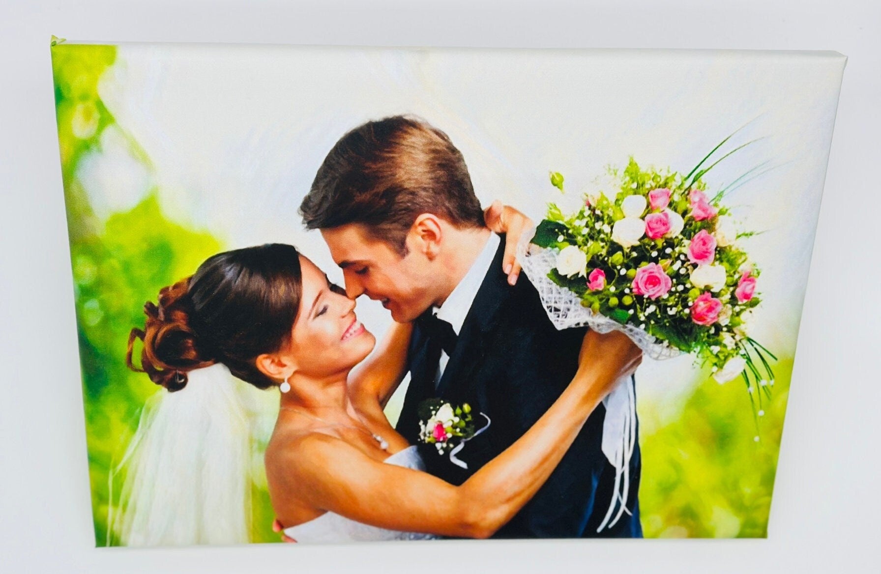 Oil Painting from Photo Canvas, Custom Photo Canvas Prints with Frame, Oil Effect on Canvas, Wall Art, Framed Canvas Print, Wedding Gift