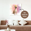 Custom Pet Photo Print Canvas Upload Your Image, Wall Art, Framed Canvas Print, Custom pet canvas, pet portrait canvas, cat and dog canvas