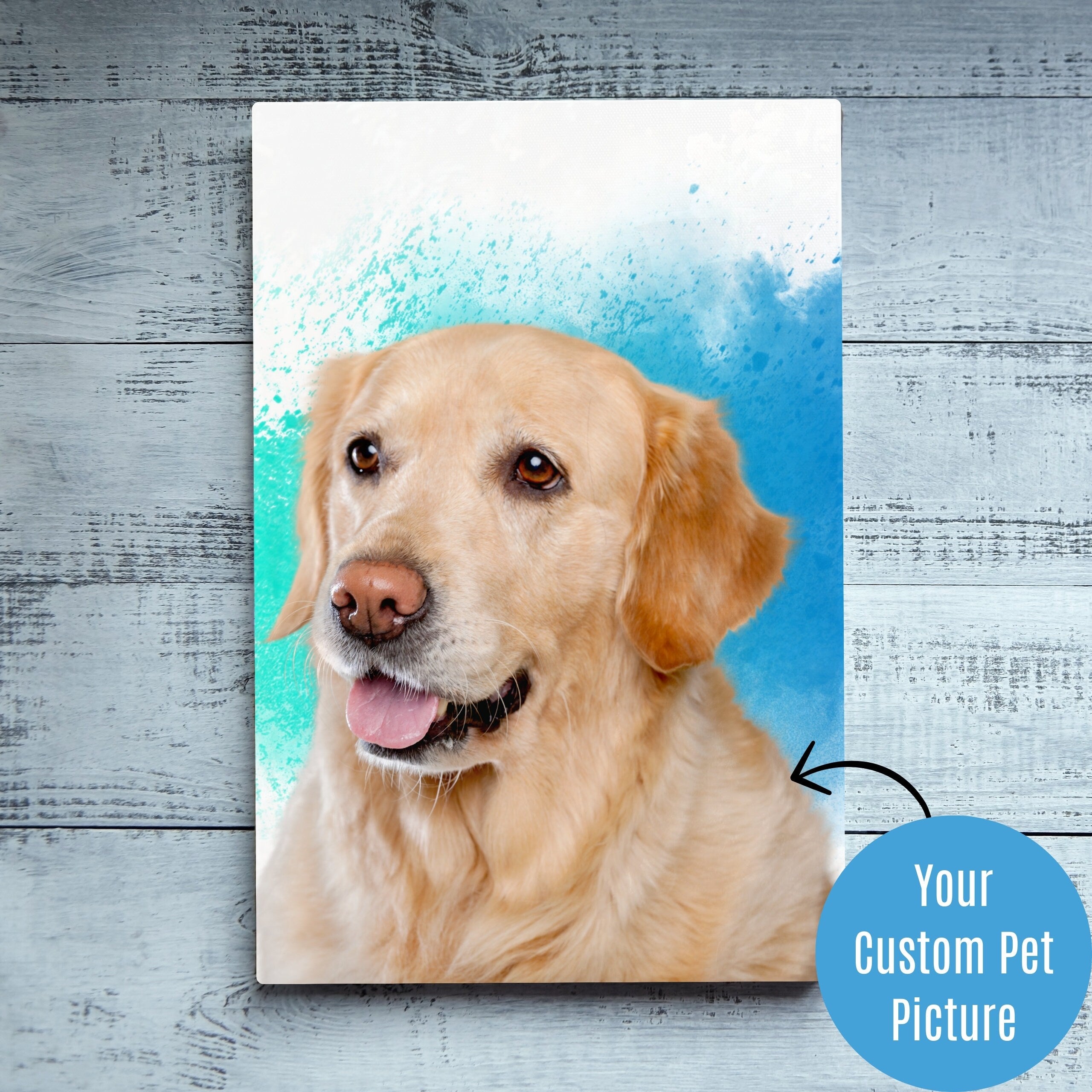 Custom Pet Photo Print Canvas Upload Your Image, Wall Art, Framed Canvas Print, Custom pet canvas, pet portrait canvas, cat and dog canvas