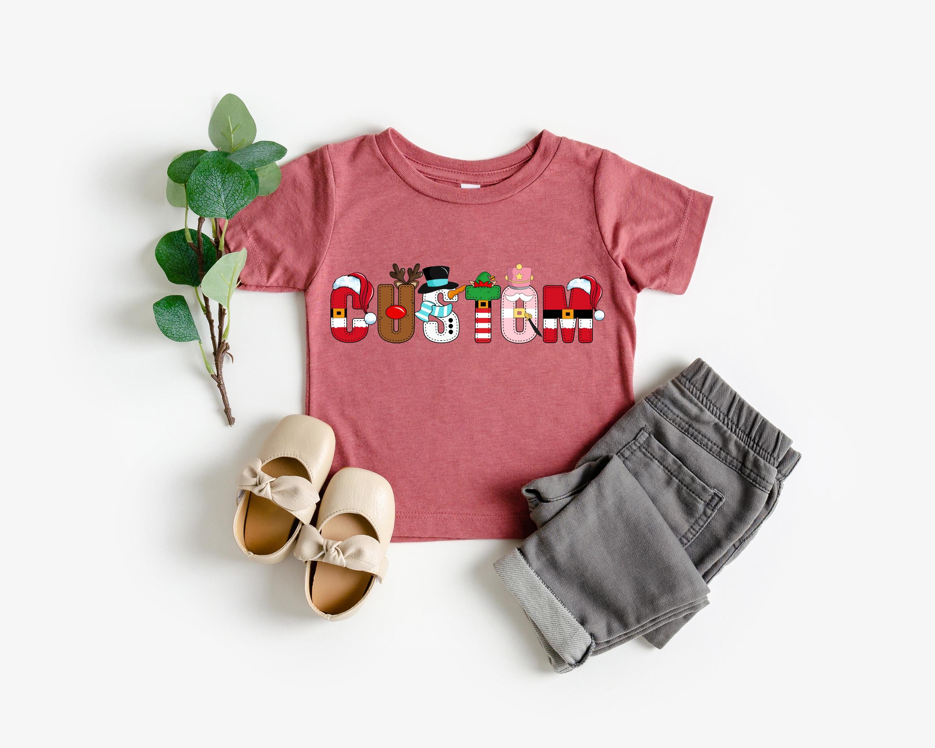 Custom Christmas Family Matching Shirt, Custom Name Shirt, Papa Shirt, Christmas Shirt, Mama Shirt, Christmas Crewneck, Custom Shirt