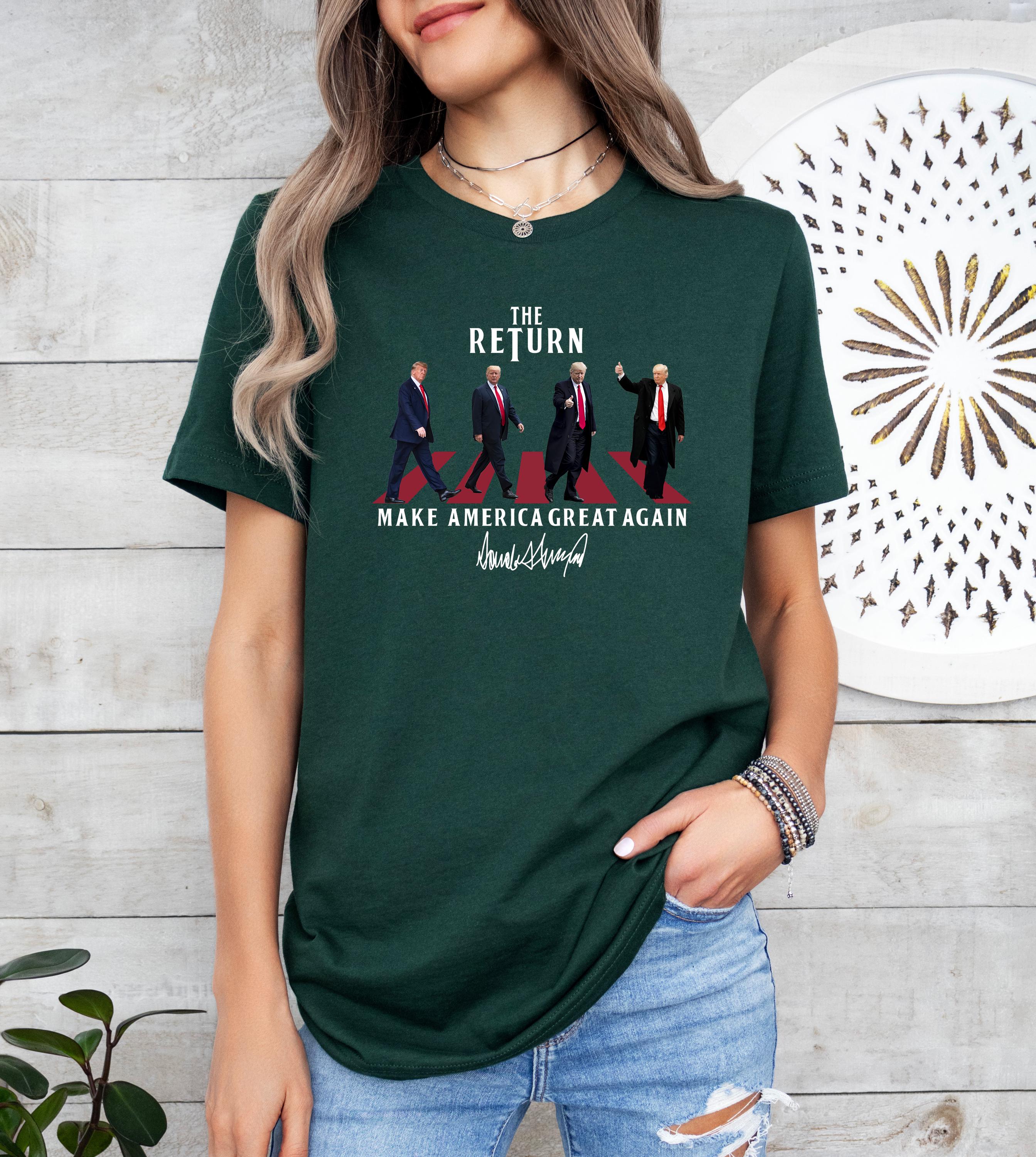 The Return Trump Shirt, Felon Donald Trump, Trump Shirt, Patriotic Outfit, Donald Trump Shirt, President Trump, Make America Great Shirt
