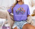 Grow Positive Thoughts T-Shirt, Motivational Quote Shirt, Floral Inspirational Shirt, Positive Mindset Apparel, Uplifting Graphic T-Shirt