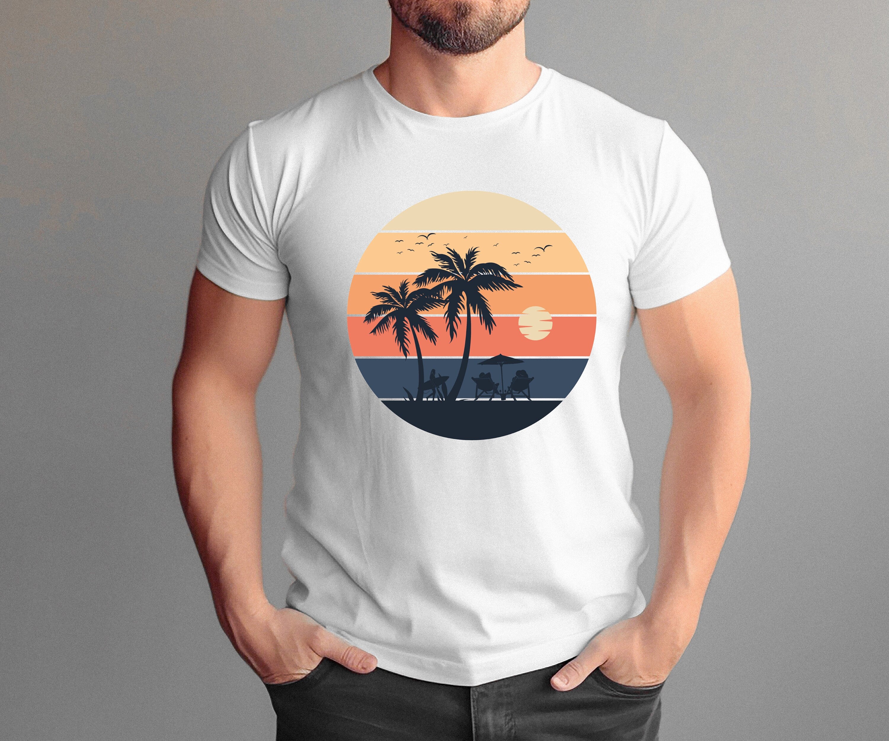 Sunset Beach Shirt, Summer Shirt, Funny Summer Tee, Holiday Shirt, Beachy Vibes Tee, Family Shirt, Family matching shirt, Summer Vibes