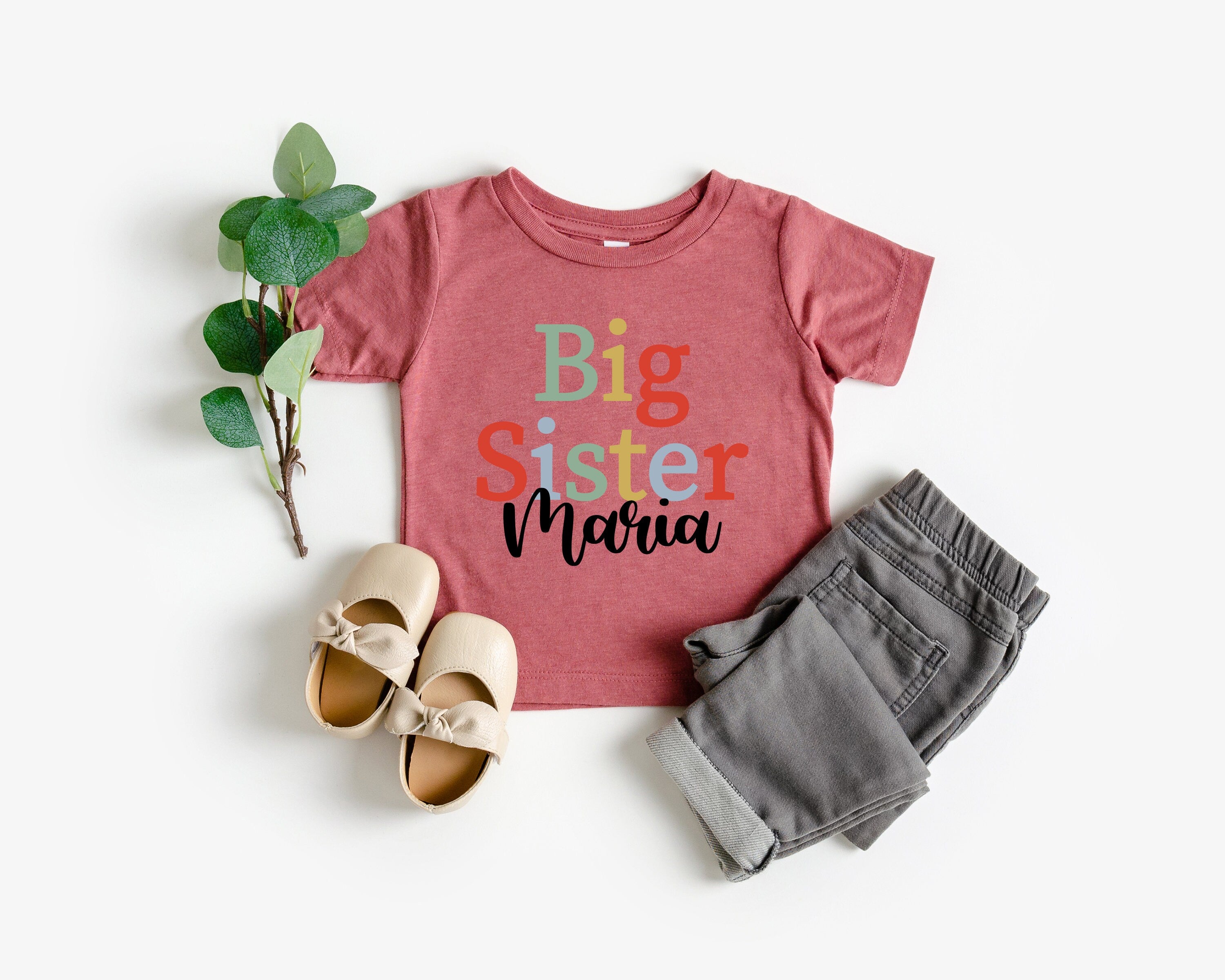 Custom Promoted to Lil Sister Big Sister Shirt, Little Brother Shirts, Announcement Lil Sister Gift Big Sister, Cute Big Toddler Sİs Shirt