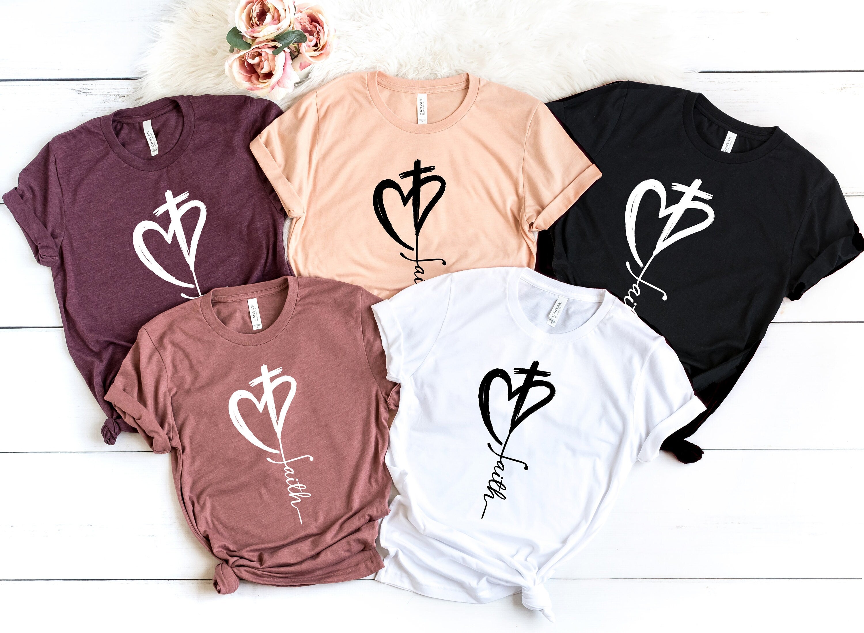 Faith Shirt, Faith Cross Shirt, Christian Gift, Faith Gift, Christian Shirts , Love and Grace Shirt, Faith Cross, Vertical Cross, Jesus