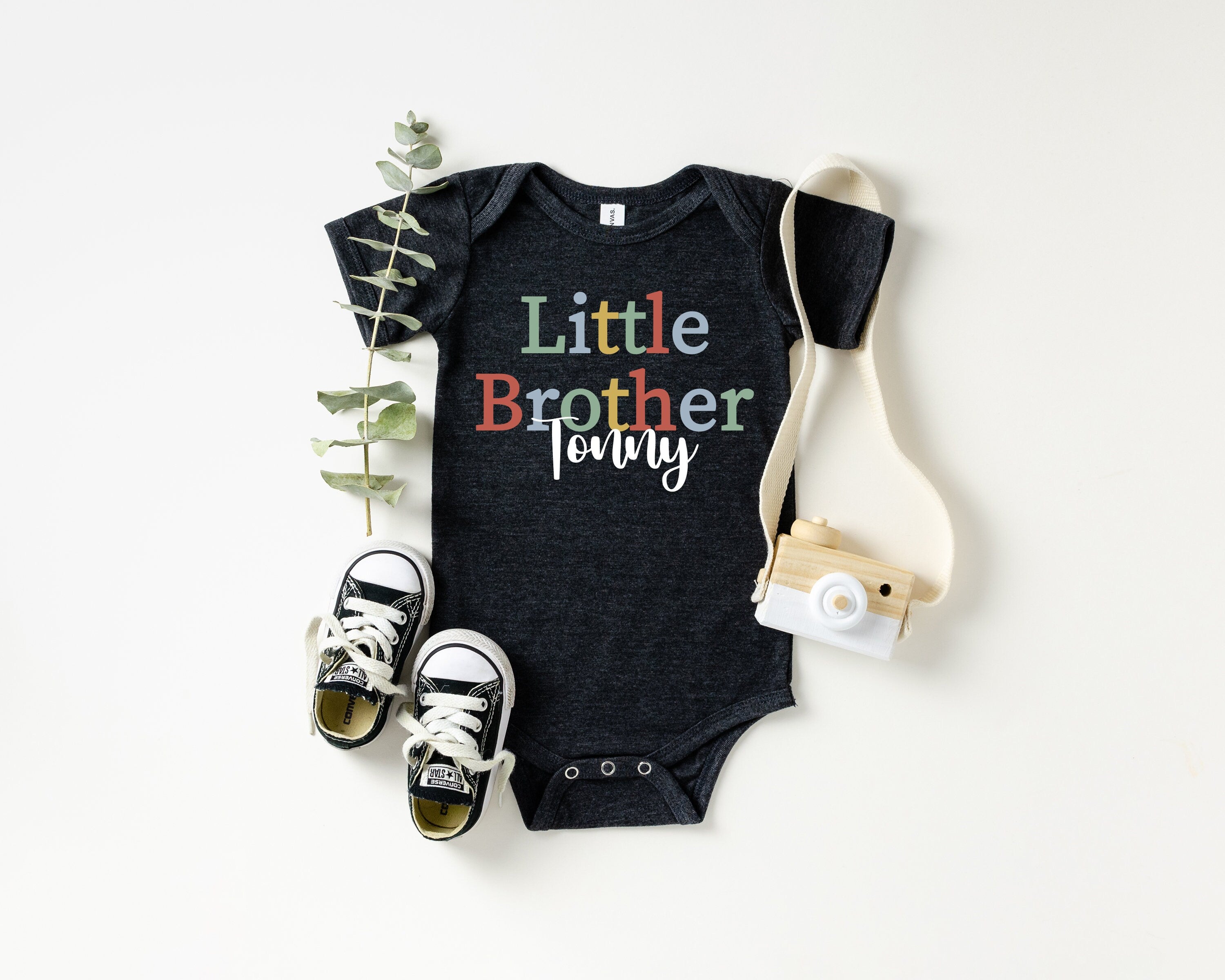 Custom Promoted to Big Brother Shirt, Little Brother Shirts, Announcement Big Brother Gift Big Bro, Cute Big Brother Toddler Shirt