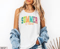 Comfort Colors® Summer Vibes Tank, Summertime Shirt, Trendy Summer Tee, Retro Summer Shirt, Sunshine Tee Shirt, Beach Shirt,Vacation Tee