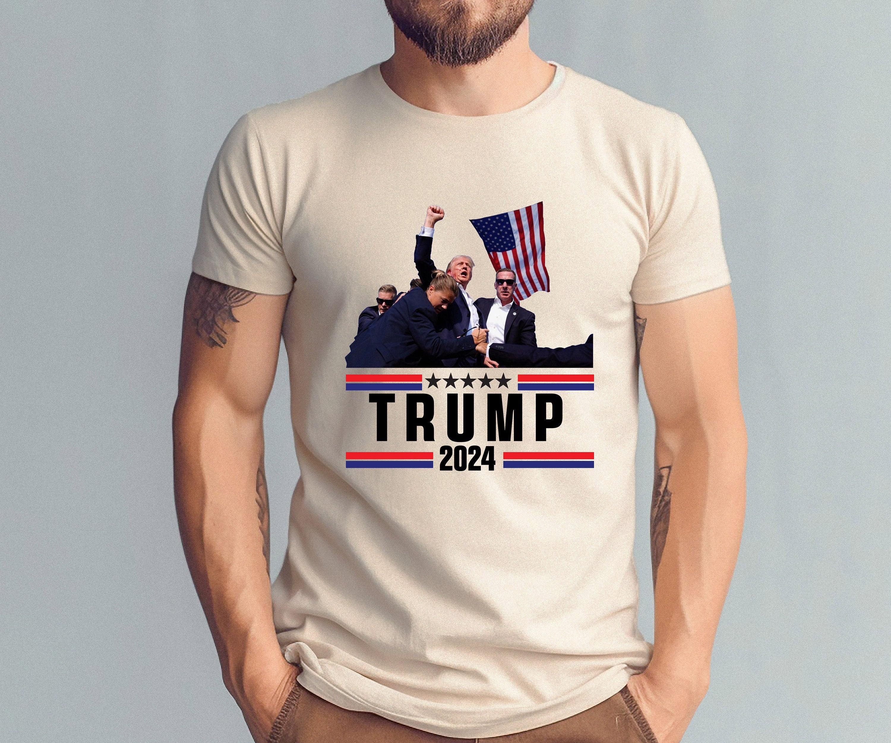 Trump 2024 Shirt, Fist pump for Trump, Fight Trump shirt, Republican Tee, Fight for Trump Shirt, Never surrender, President Trump
