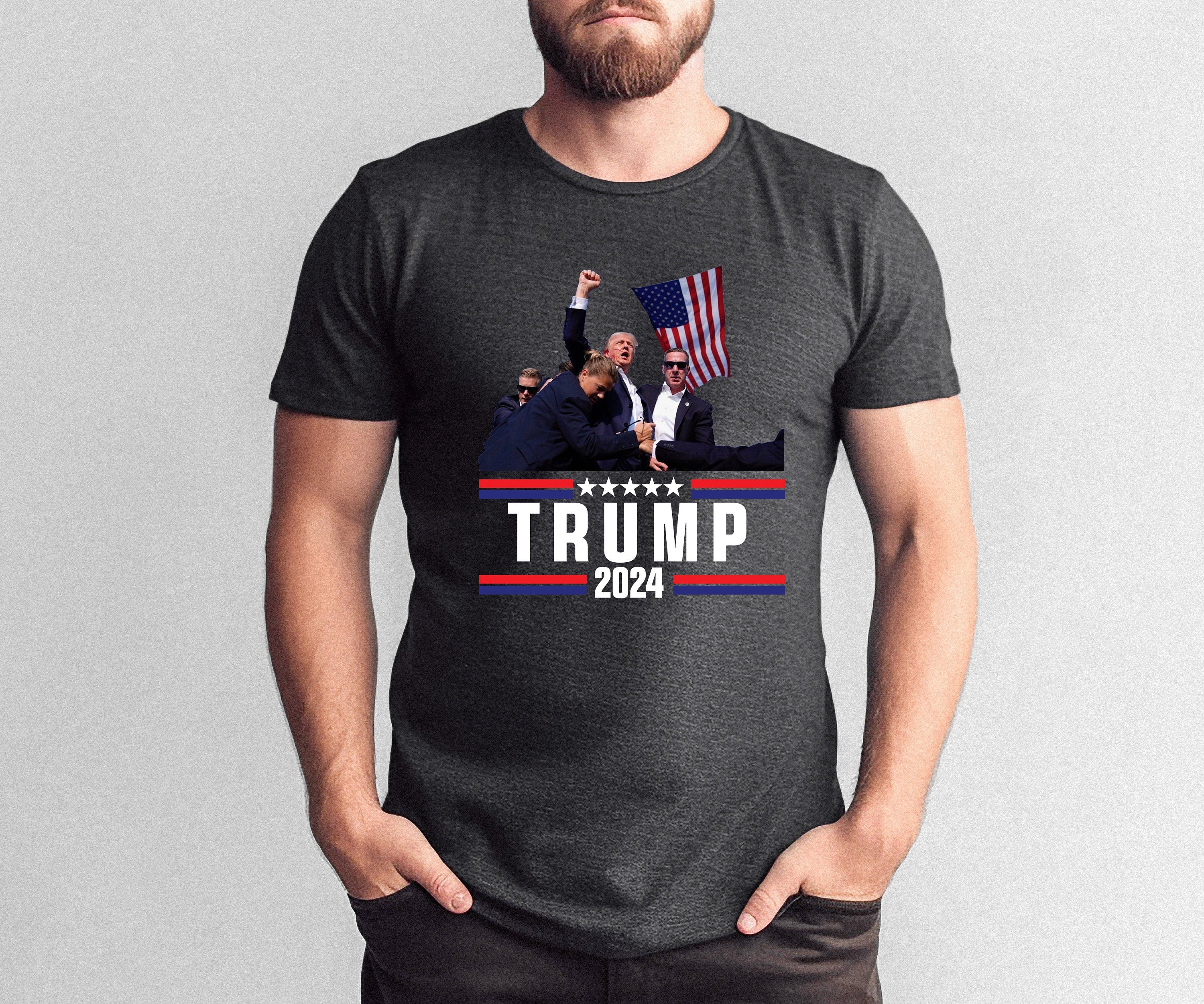 Trump 2024 Shirt, Fist pump for Trump, Fight Trump shirt, Republican Tee, Fight for Trump Shirt, Never surrender, President Trump