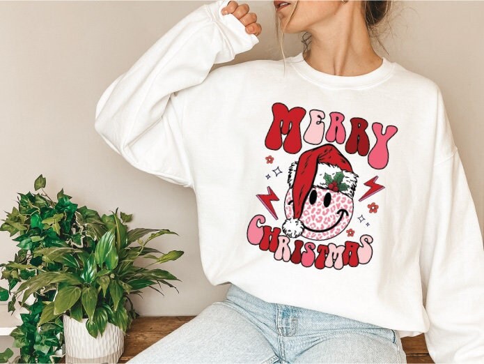 Merry Christmas Sweatshirt,Trendy Christmas Sweatshirts, Christmas Gift, Happy New Years Gift, Womens Christmas Sweater, Funny Christmas