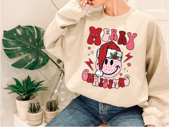 Merry Christmas Sweatshirt,Trendy Christmas Sweatshirts, Christmas Gift, Happy New Years Gift, Womens Christmas Sweater, Funny Christmas