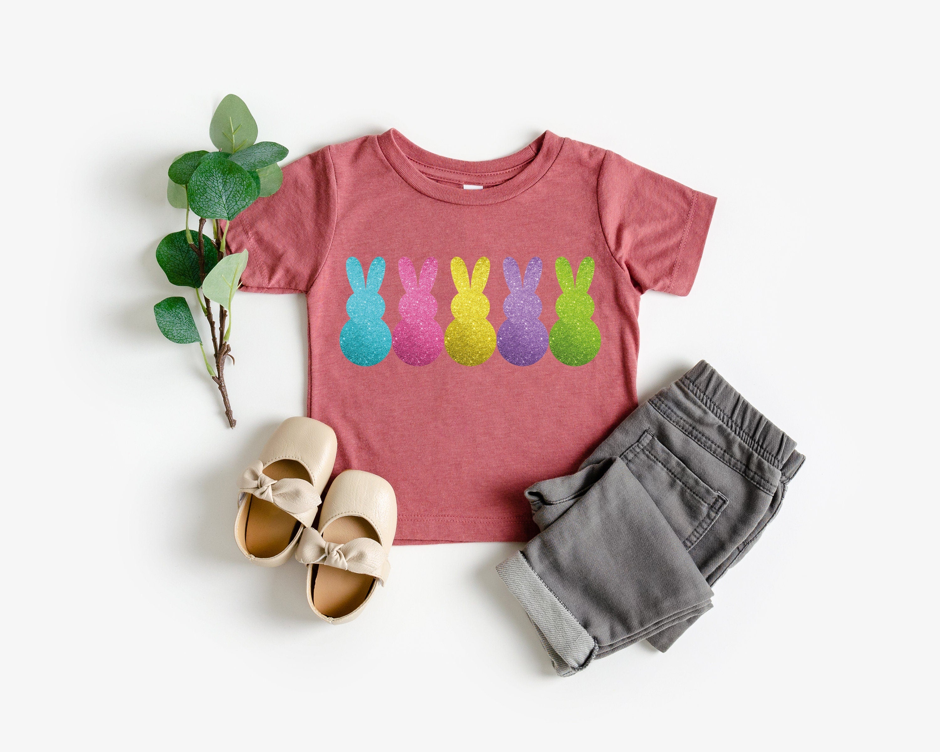 Easter Bunny Peeps Sweatshirt, Easter Shirt, Cute Easter Gift, Girls Easter Bunny Shirt, Toddler Girl Easter Shirts for Kids, Patel Eggs