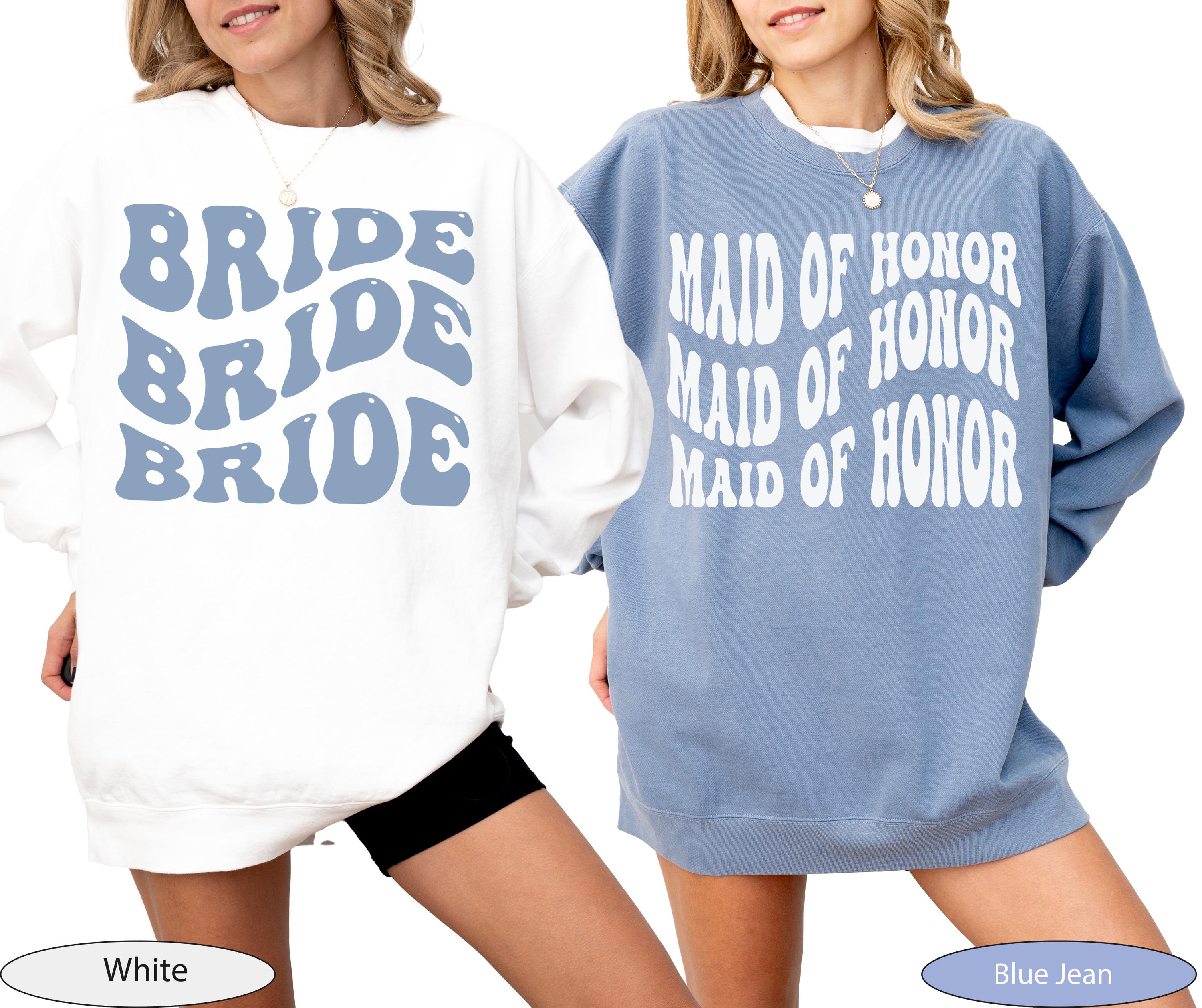 Comfort Colors Bride Sweatshirt, Maid of Honor Obviously, Bridesmaid Gift, Team Bride Matching Sweatshirt, Bridal Gifts, Bachelorette Gift