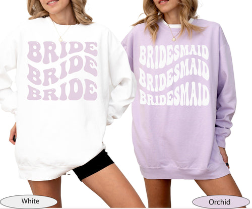 Bride and Maid of Honor Matching Sweatshirt