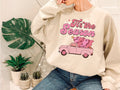 Tis The Season Retro Christmas Sweatshirt, Truck Christmas Sweatshirt, Cute Christmas Crewneck, Xmas Sweater, Trendy Christmas Sweatshirts