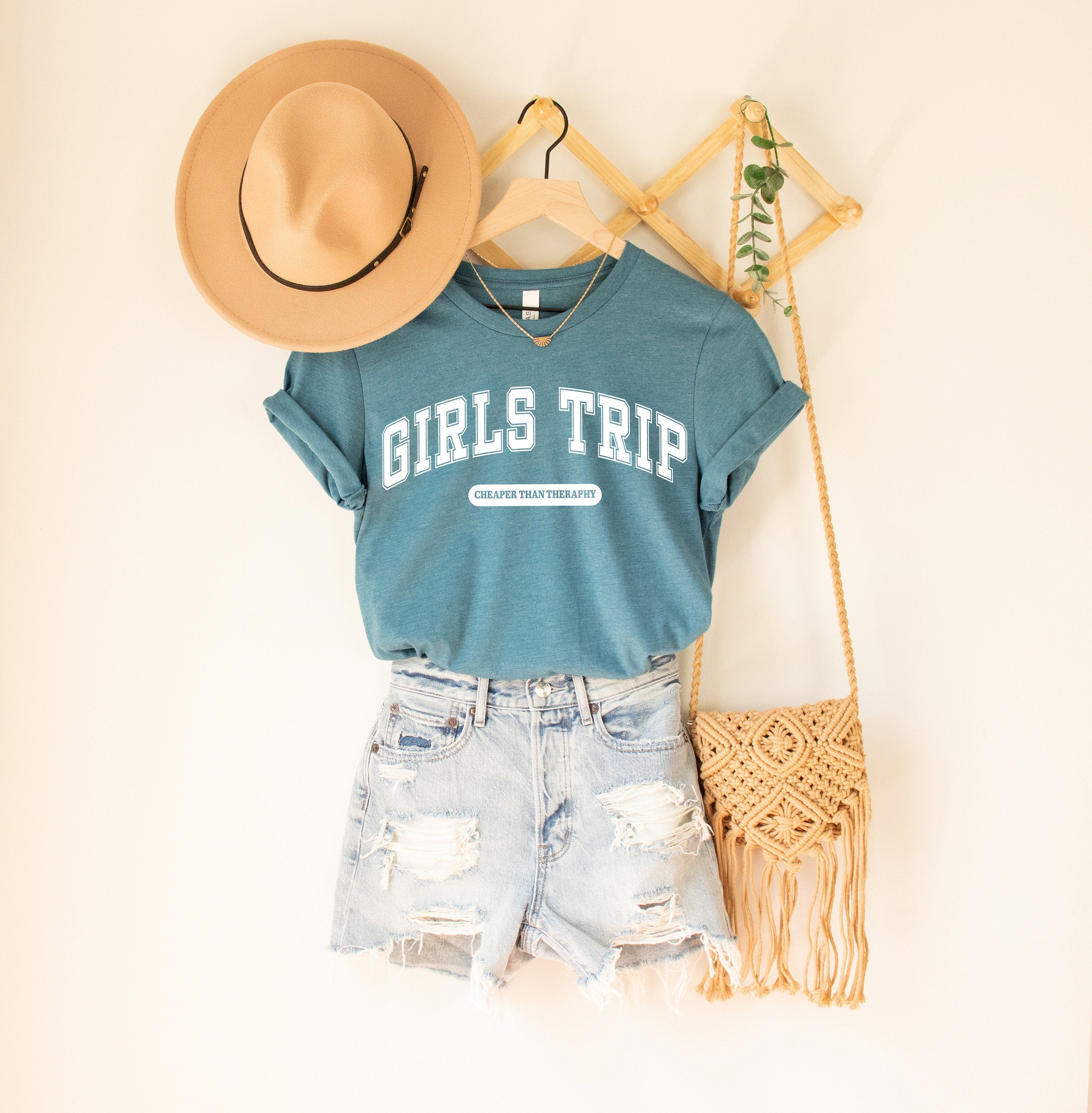 Girls Trip Shirt, Girls Trip Cheaper Than Therapy, Girls Weekend Trip, Girls Party Shirt, Girls Trip Crewneck Gift, Women Travel Shirt