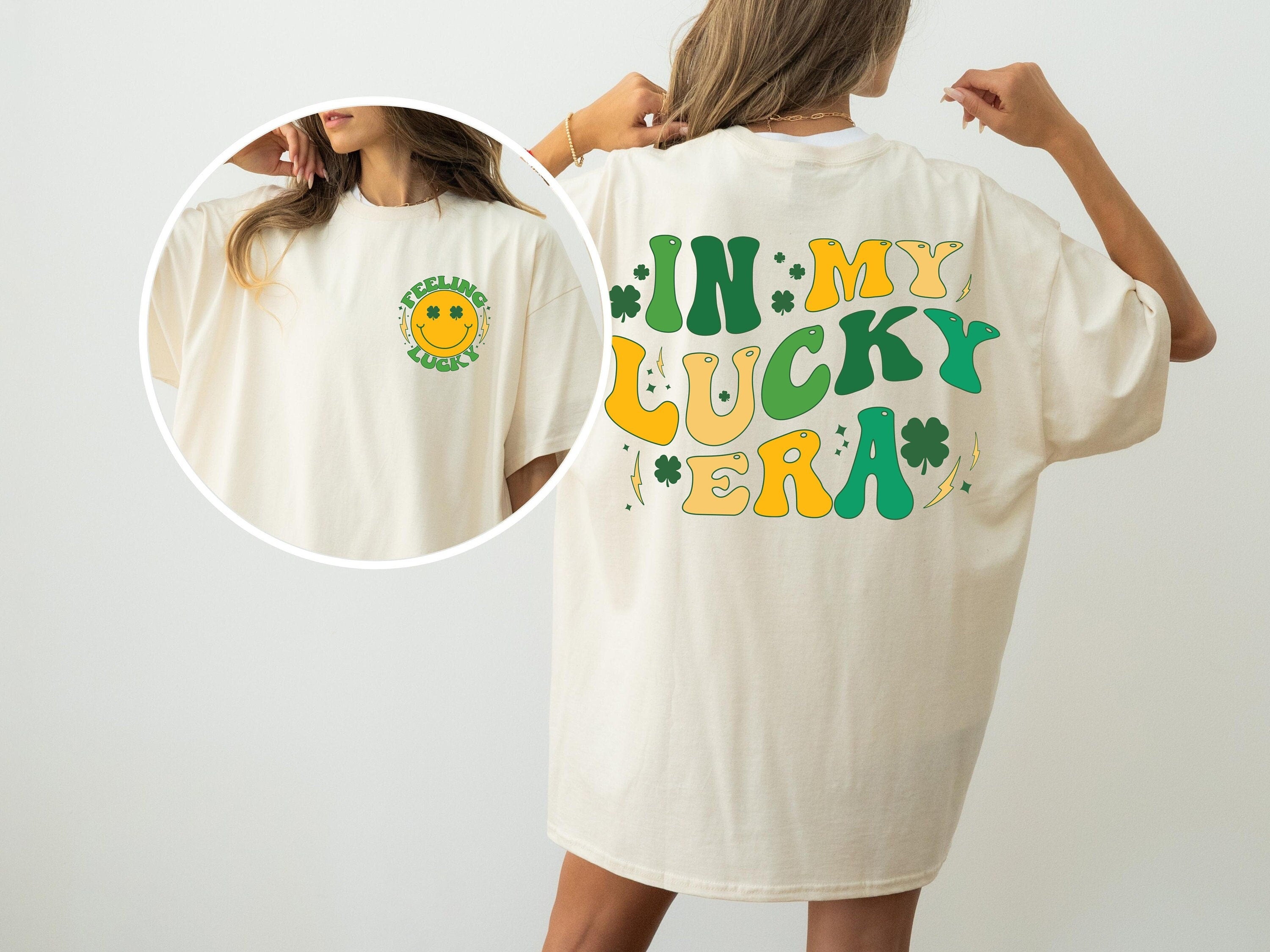 In My Lucky Era Saint Patrick's Day Shirt, St Patricks Day Family Shirt,St Patrick's Day tee,Shamrock shirt, Lucky shirt, Trendy Lucky shirt