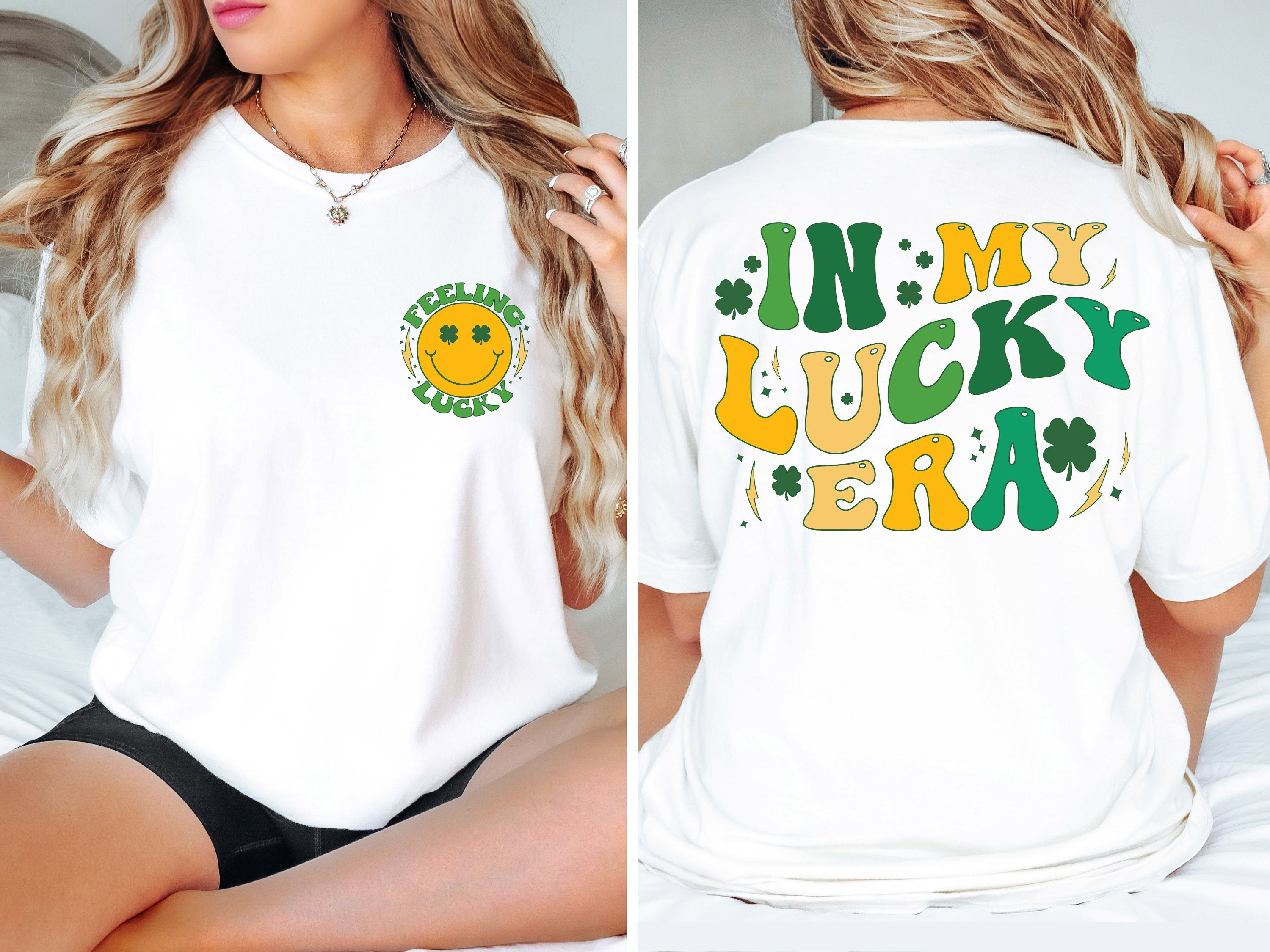In My Lucky Era Saint Patrick's Day Shirt, St Patricks Day Family Shirt,St Patrick's Day tee,Shamrock shirt, Lucky shirt, Trendy Lucky shirt